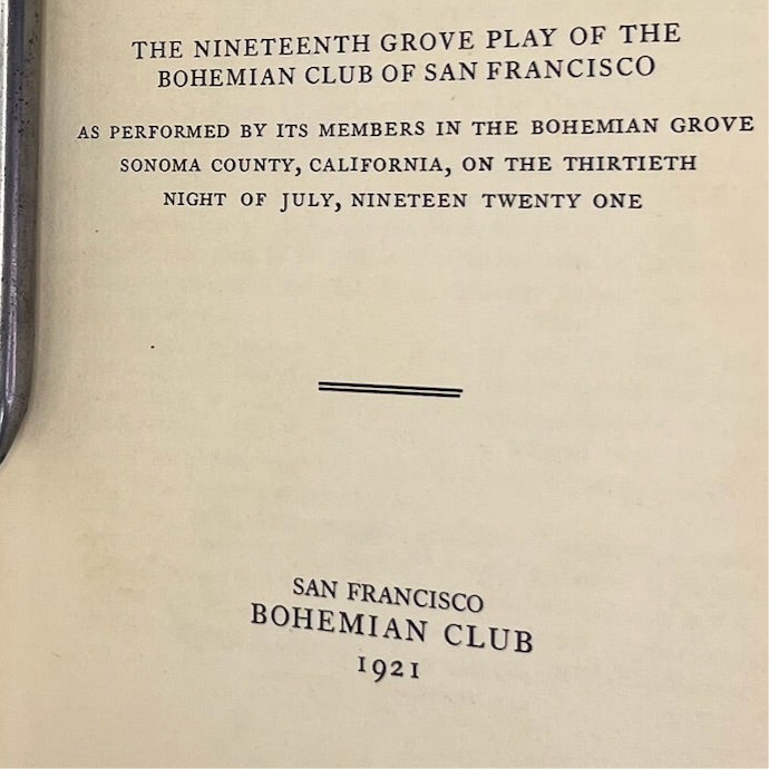 1930 Bohemian Grove John of Neopunk
