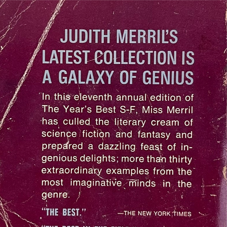 1967 The Years Best SF 11th Annual Edition