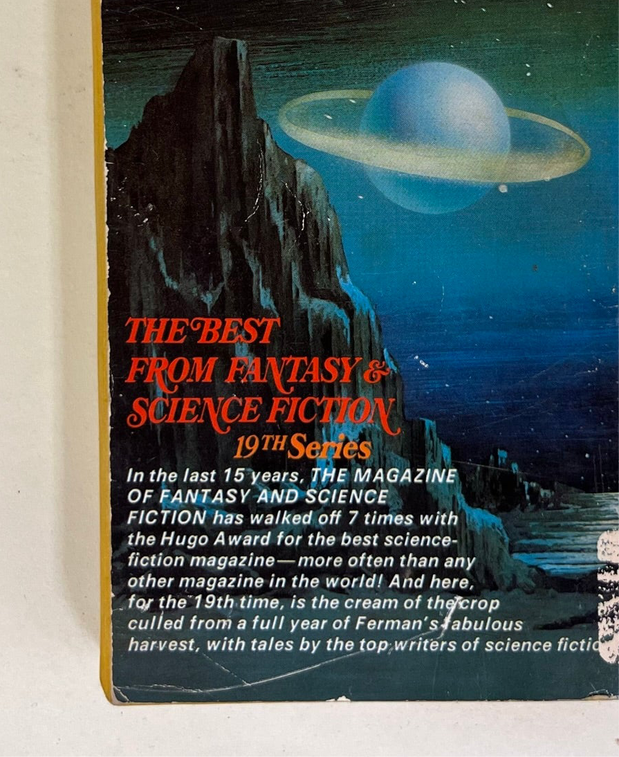 1973 The Best from Fantasy and Science Fiction (19th series)