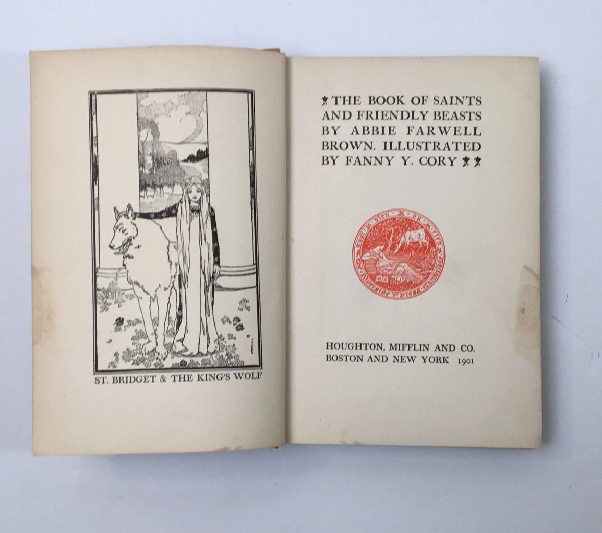 1901 The Book of Saints & Friendly beasts by Abbie Farrell Brown