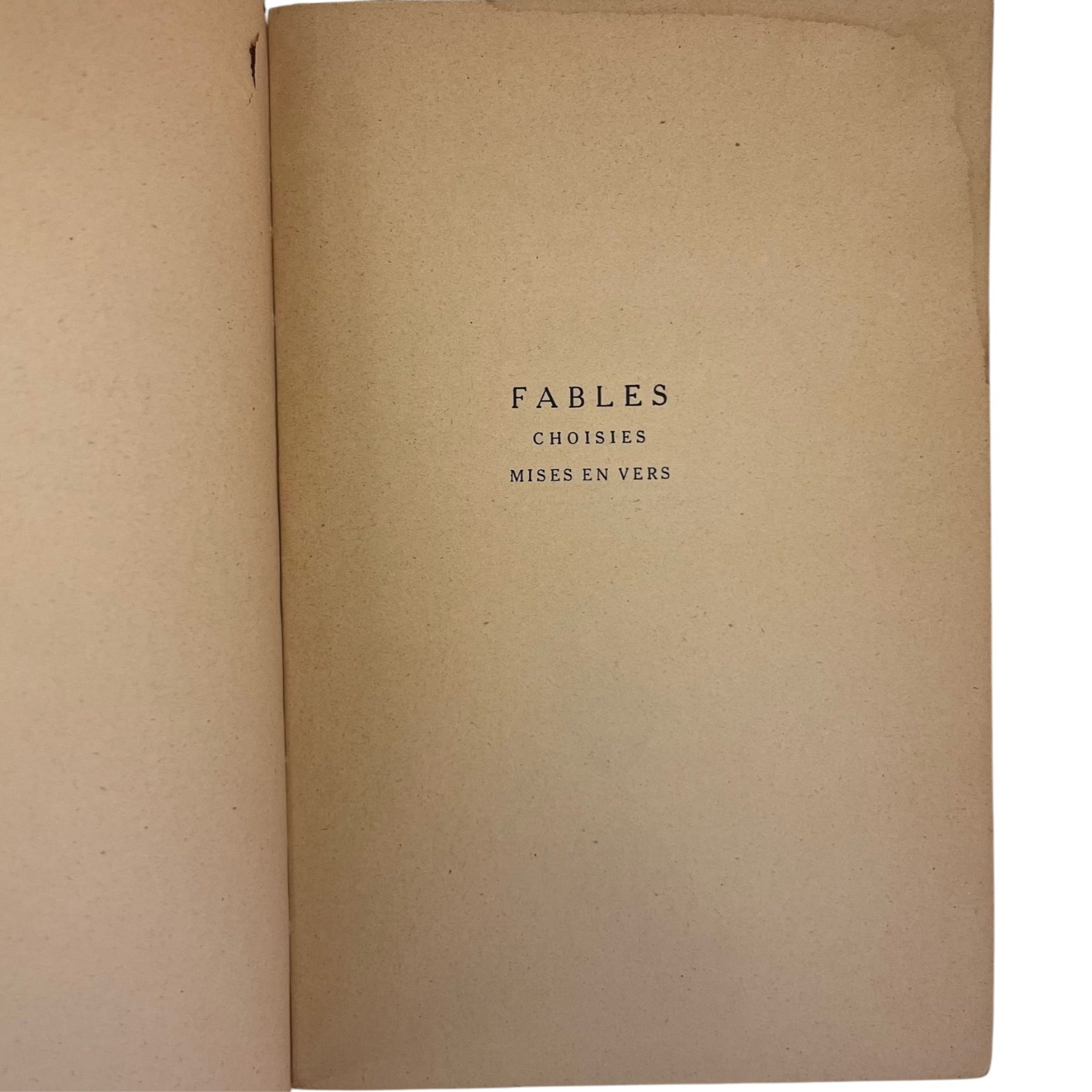 1934 Fables La Fonte Tome 1