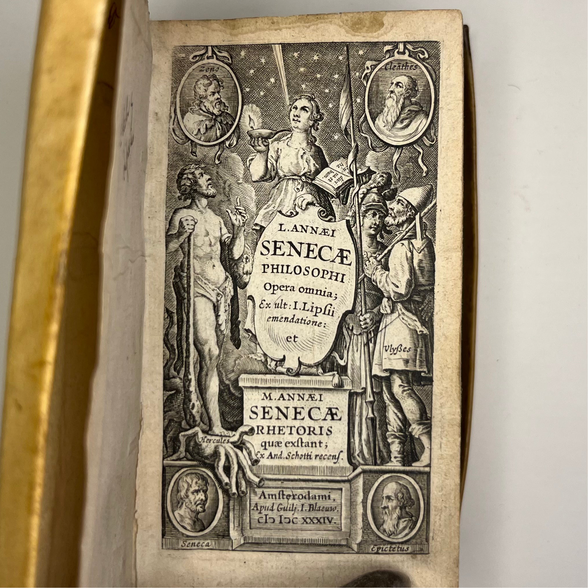 1634 Seneca philosophy & Seneca the Elder By Seneca, Lucius Annaeus and Marcus Annaeus Senec