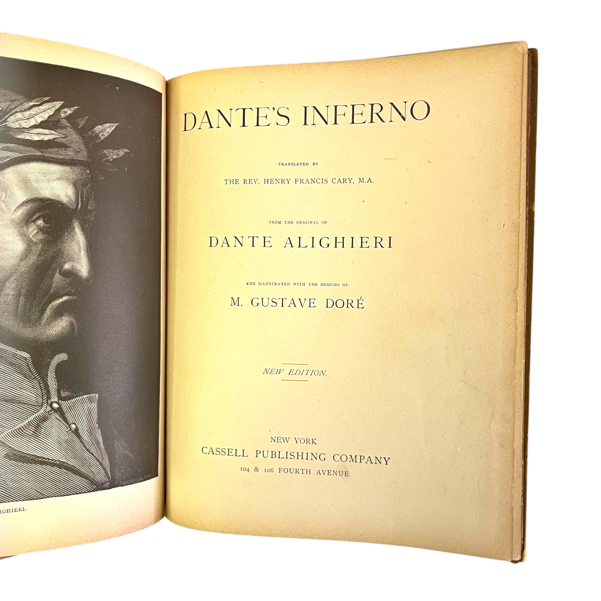 1884 Dante’s Illustrated by Gustave Doré Fine Binding/Display Ed.