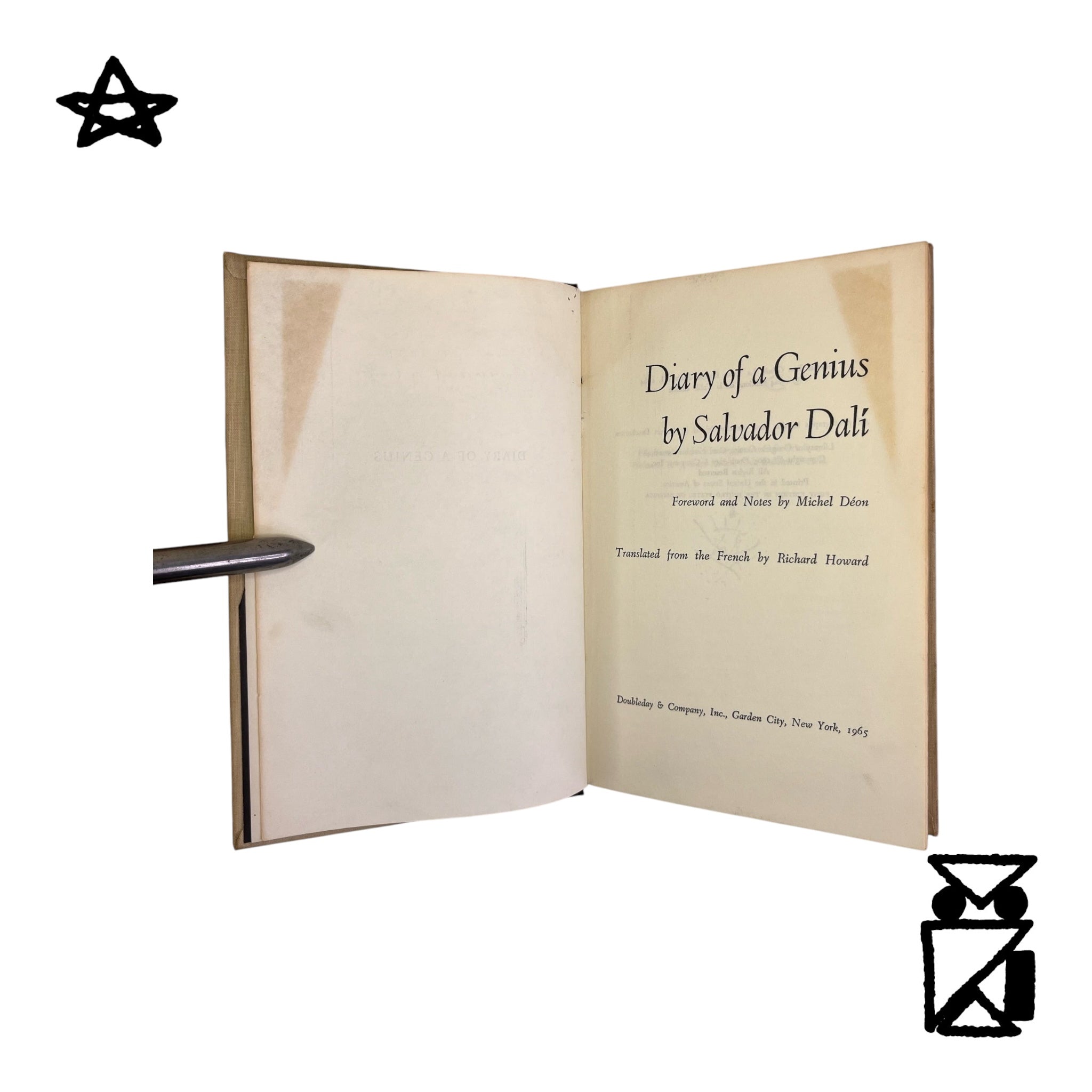 1965 Diary of a Genius by Salvador Dali 1st American ED