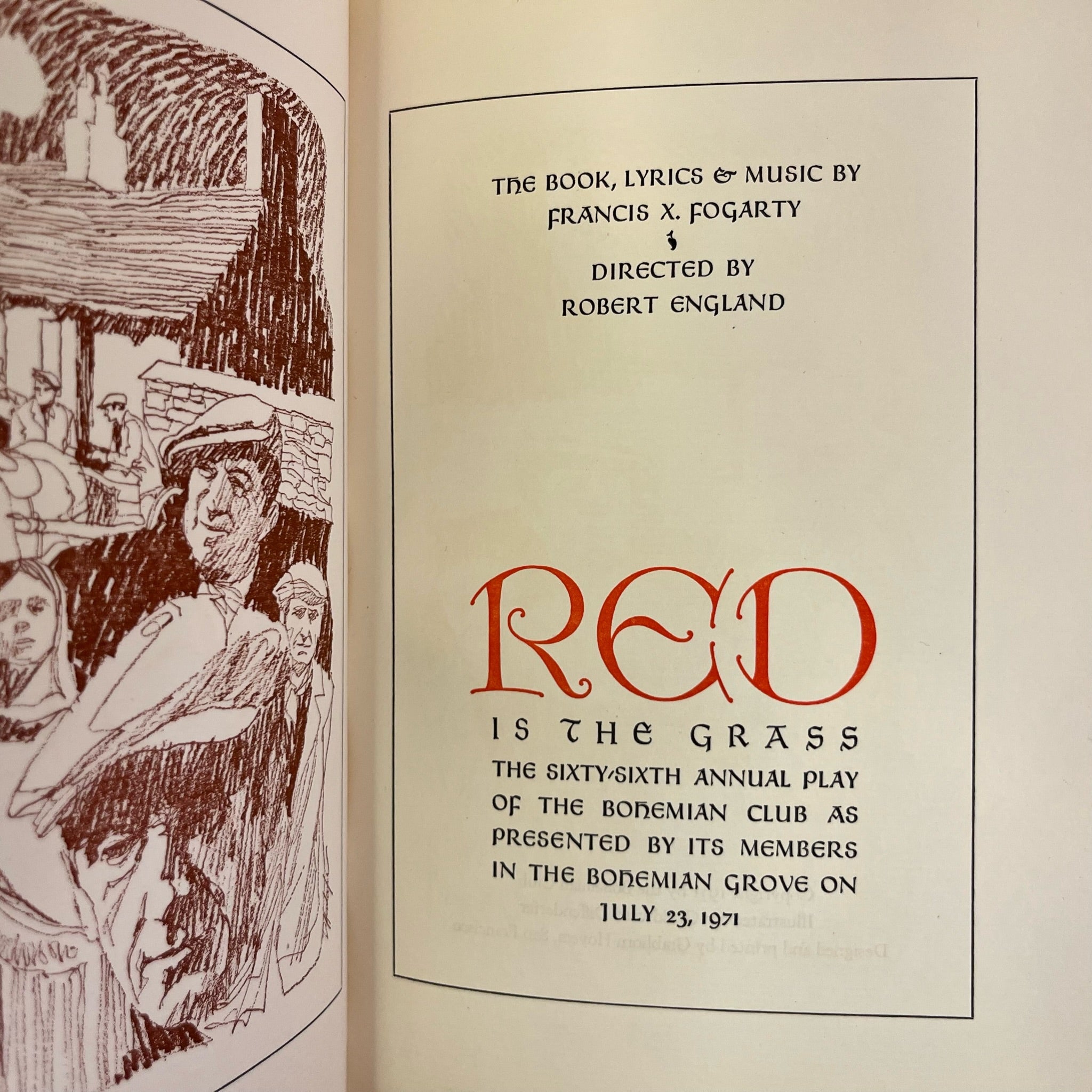1971 Bohemian Grove Red is the Grass