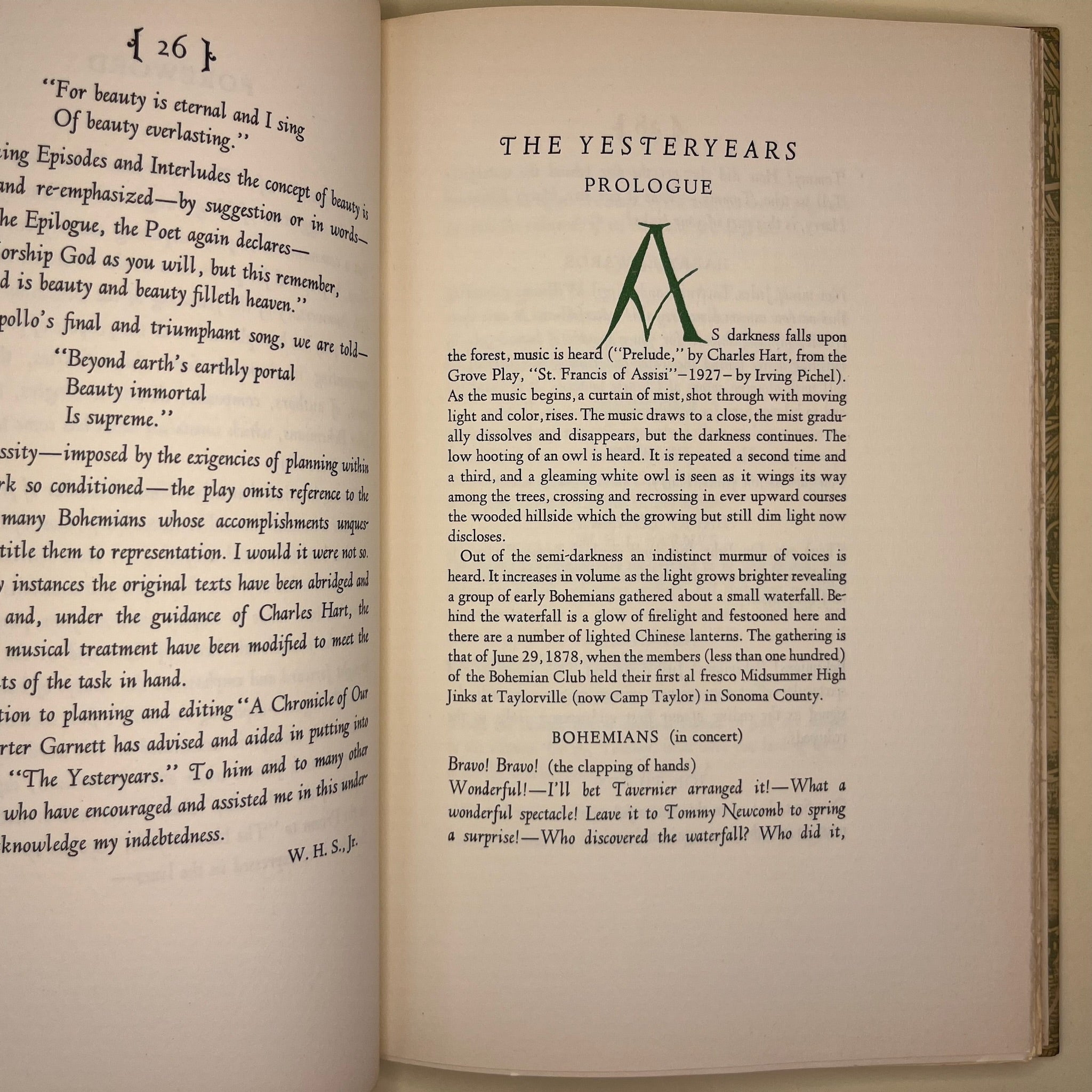 1947 Bohemian Grove 75th Commemoration A Chronicle of our Years