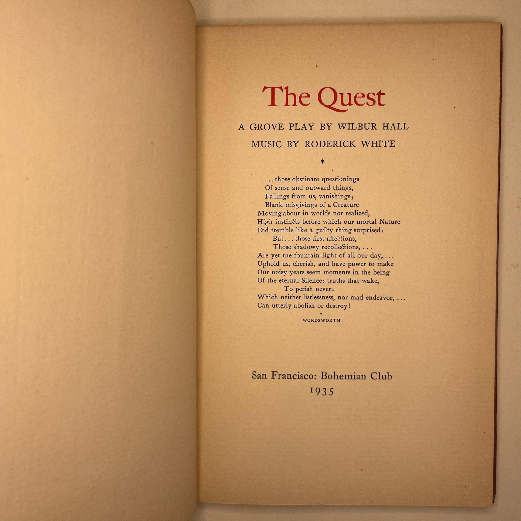 1935 Bohemian Grove The Quest