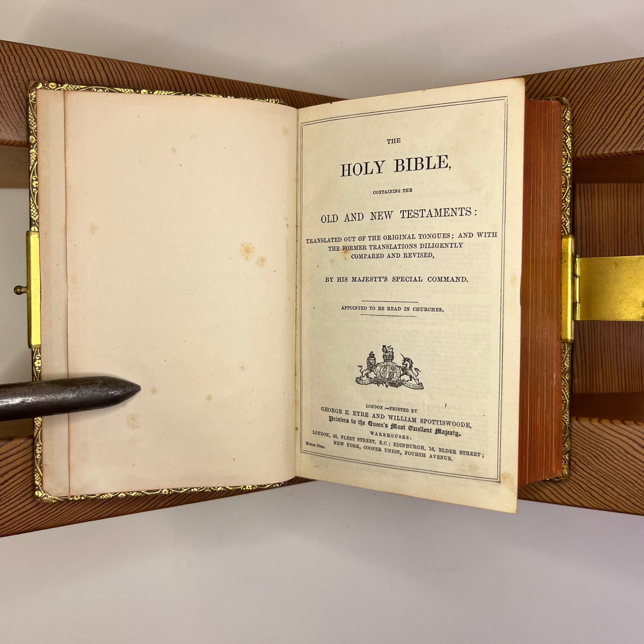 1850 Holy Bible George Eyre & W Spottiswoode binding