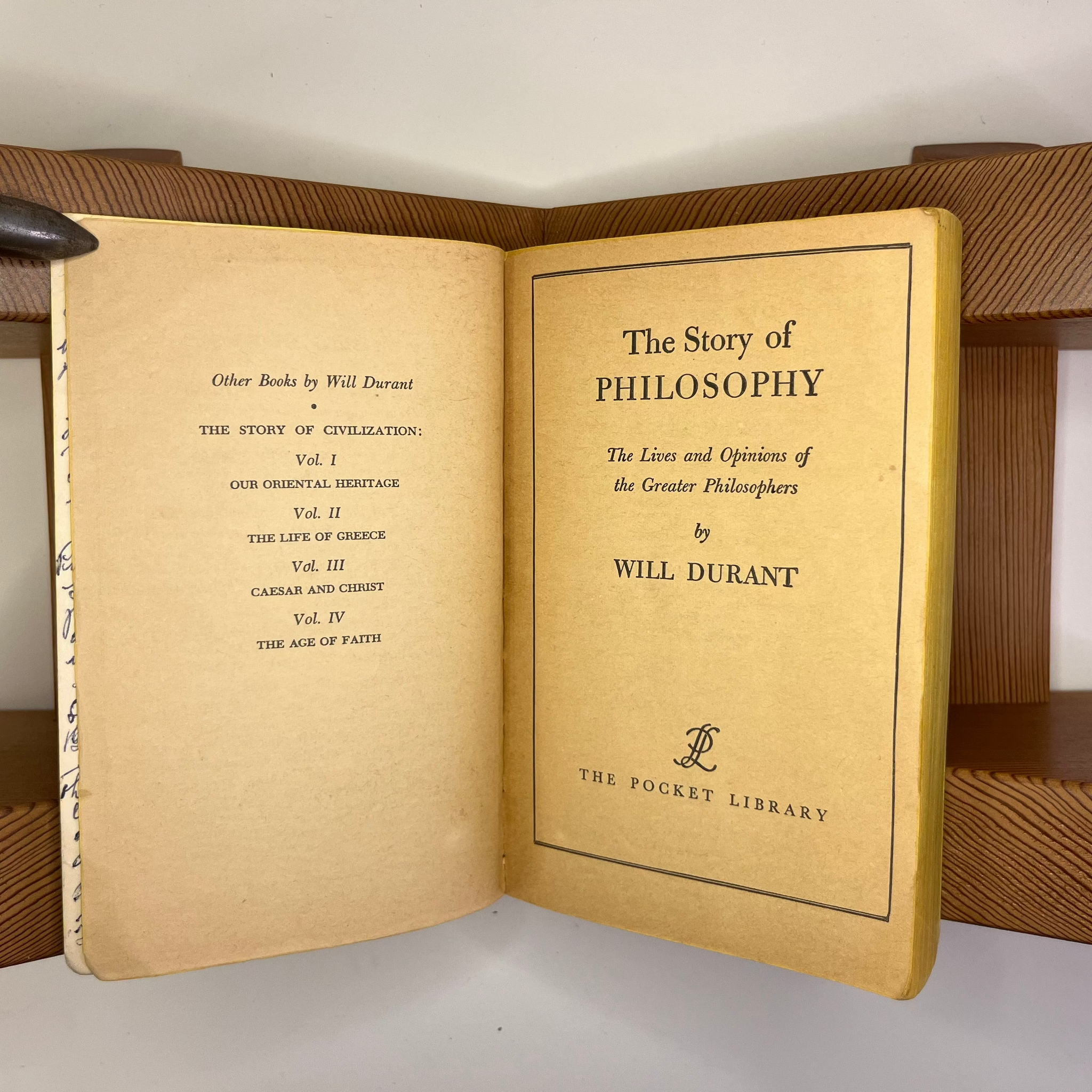 The Story Of Philosophy by Will Durant
