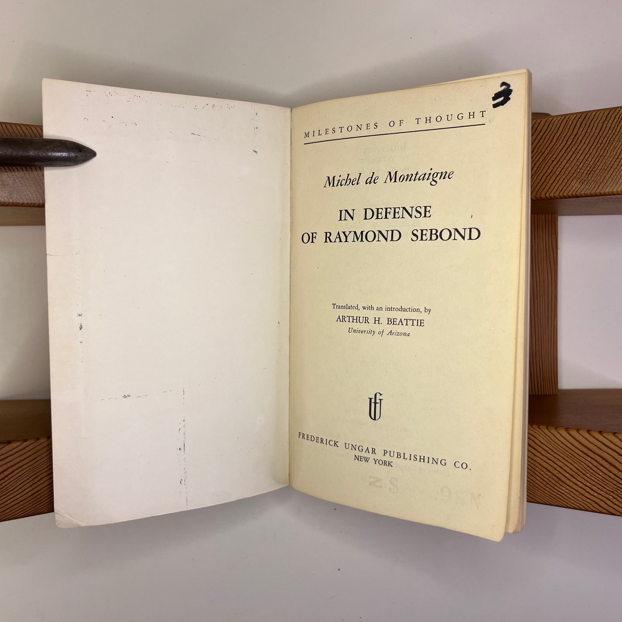 In Defense of Raymond Second by Michel de Montaigne