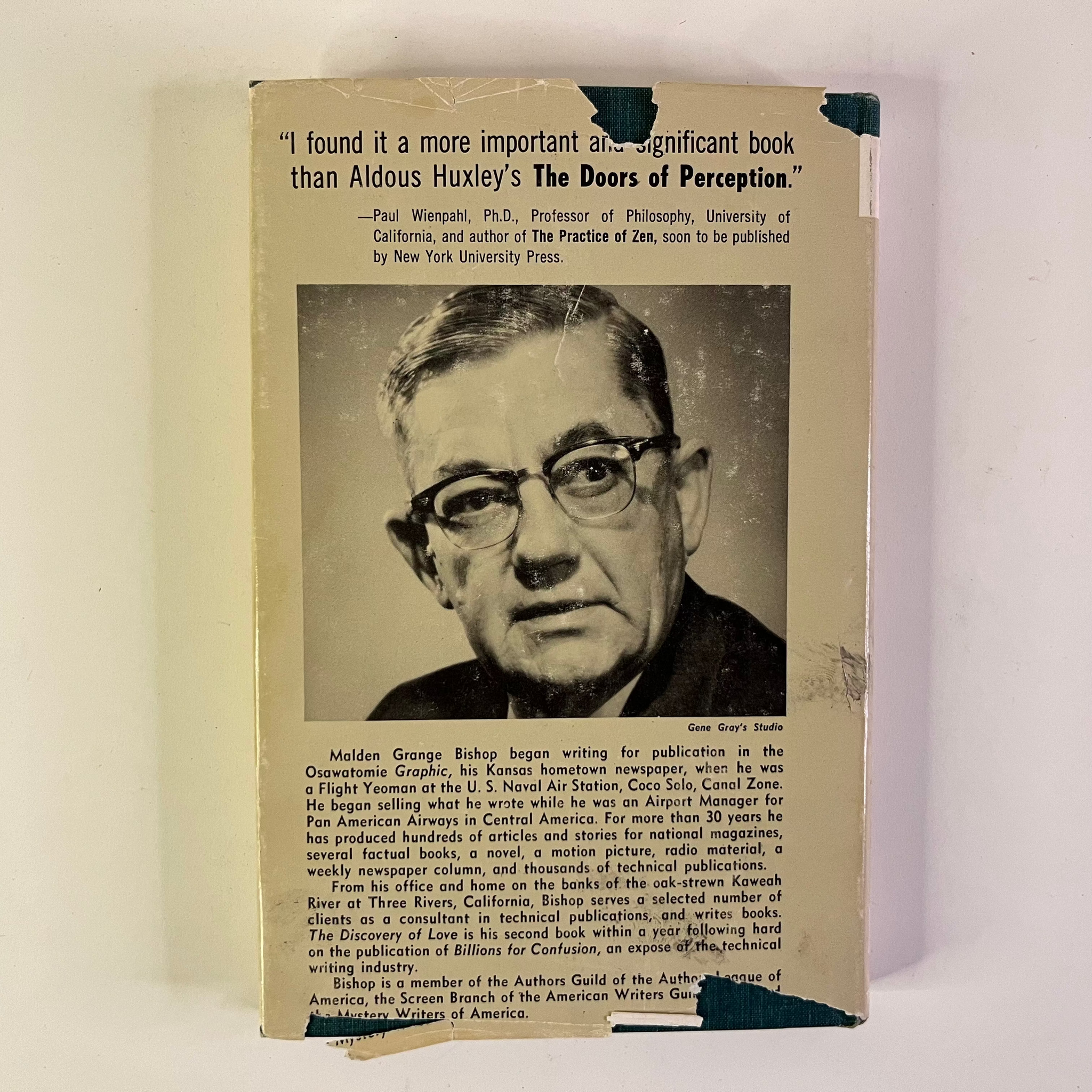 1963 The Discovery of Love, a Psychedelic Experience with LSD by Malden Grange Bishop
