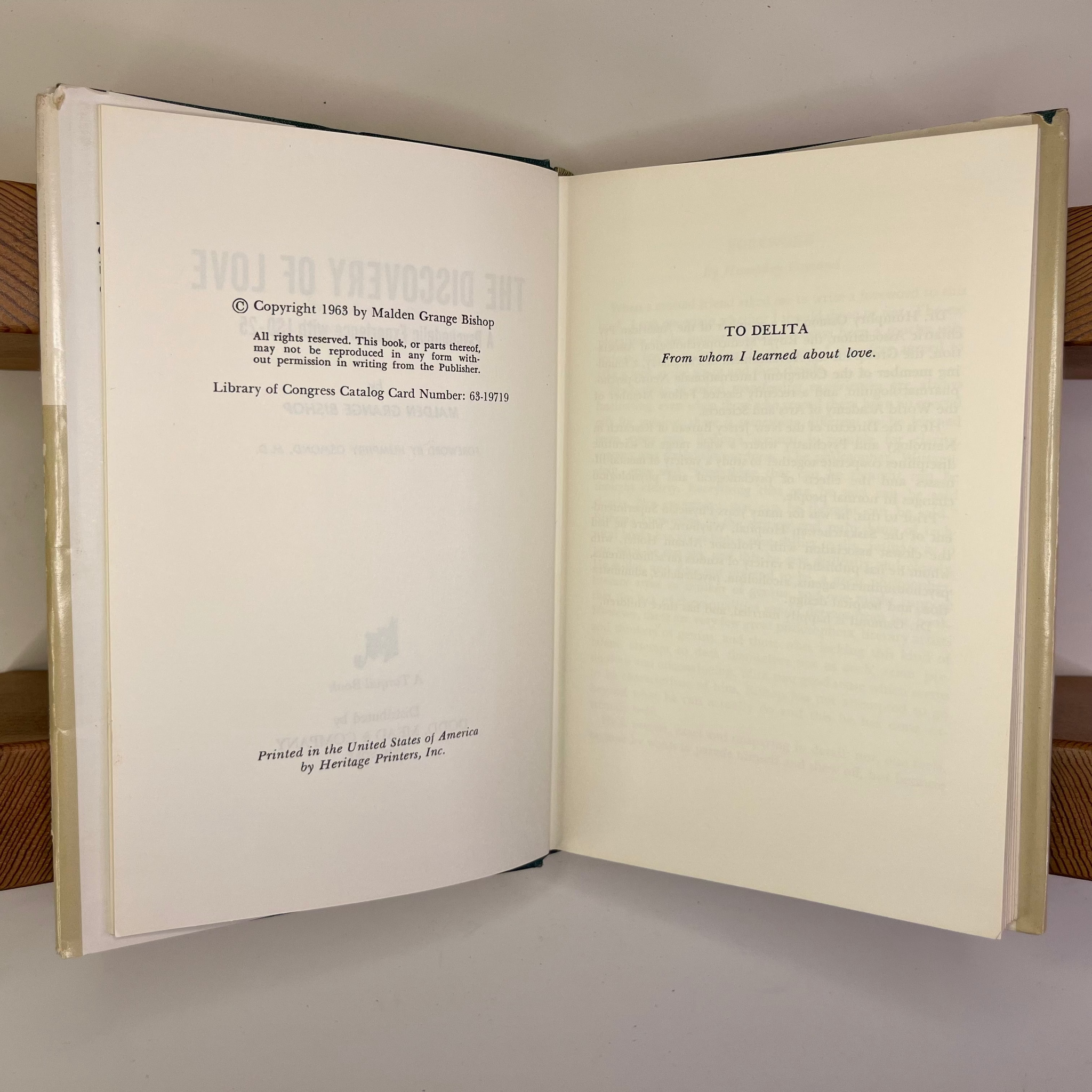 1963 The Discovery of Love, a Psychedelic Experience with LSD by Malden Grange Bishop