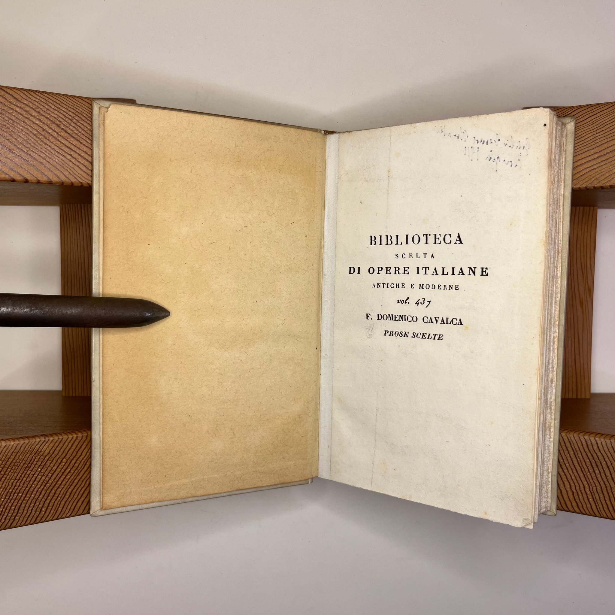 1842 Prose scelte dalle vite de'Santi Padri tratte dal volgarizzamento di F. Domenico Cavalca