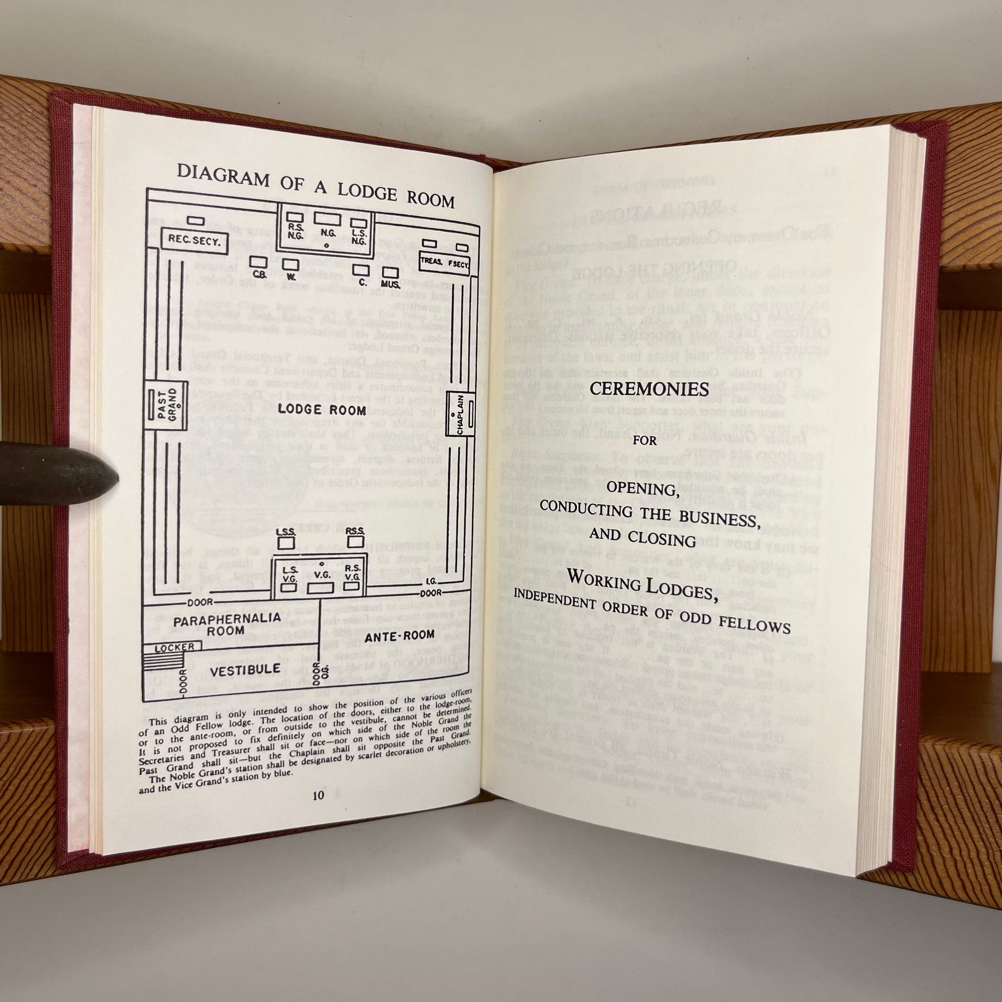 1975 Masonic International Order Of Odd Fellows Charge Book