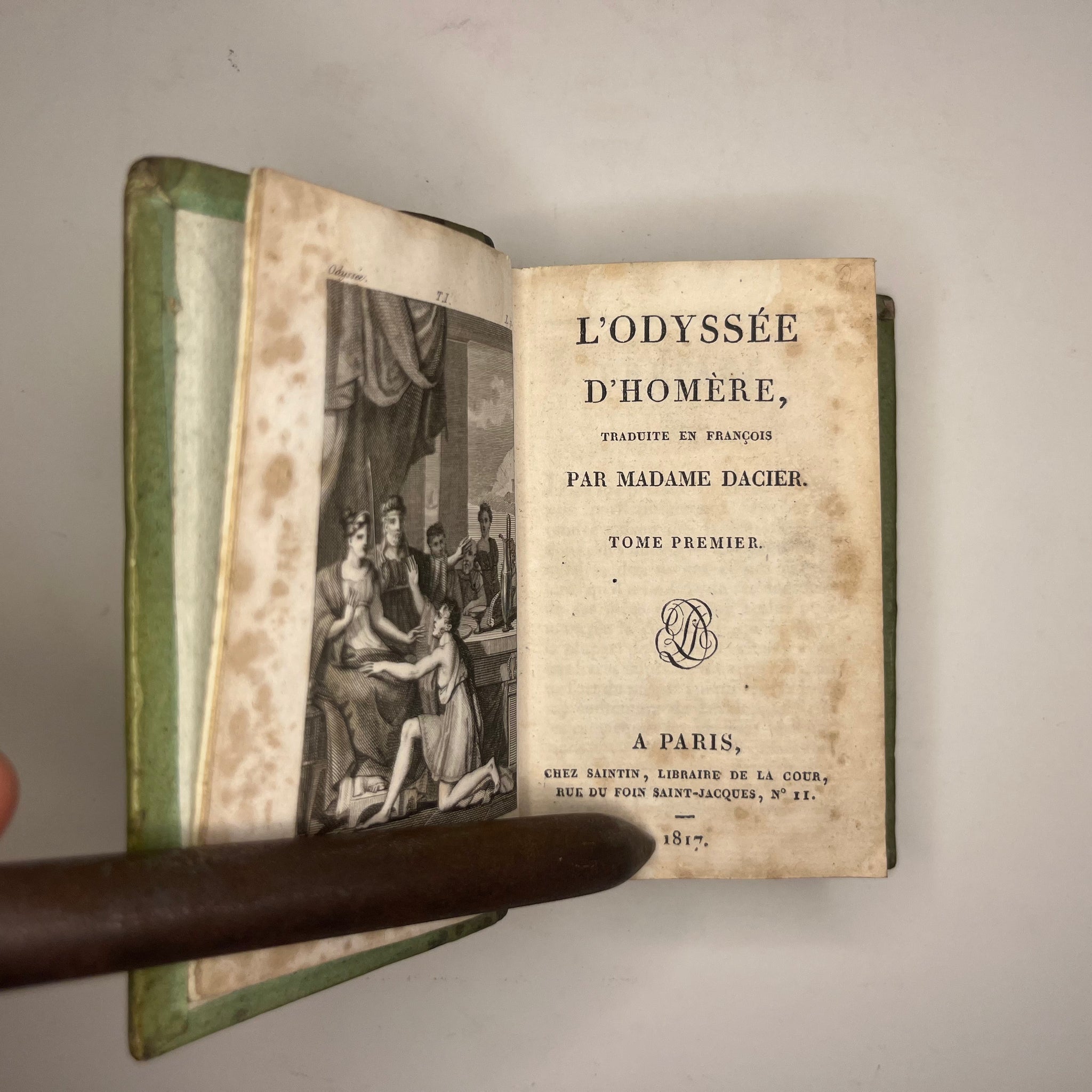 1817 Homer's Odyssey & Iliad translated by Madame Dacier