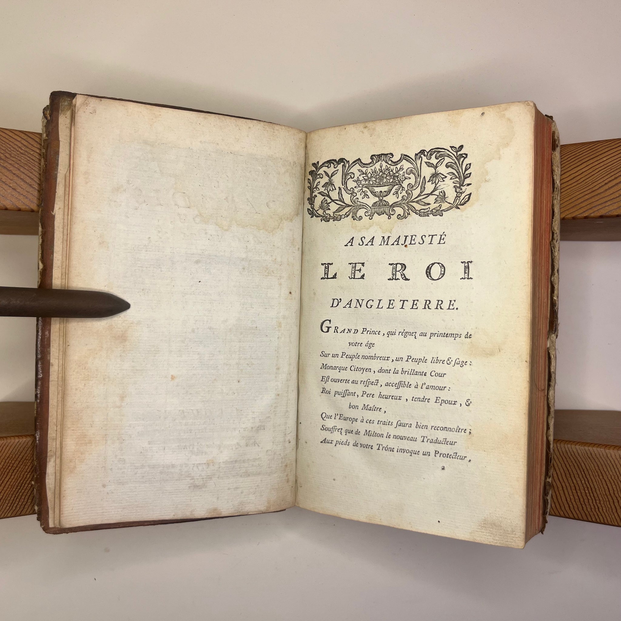 1775 French Paradise Lost Book III translated by Abbot Le Roy
