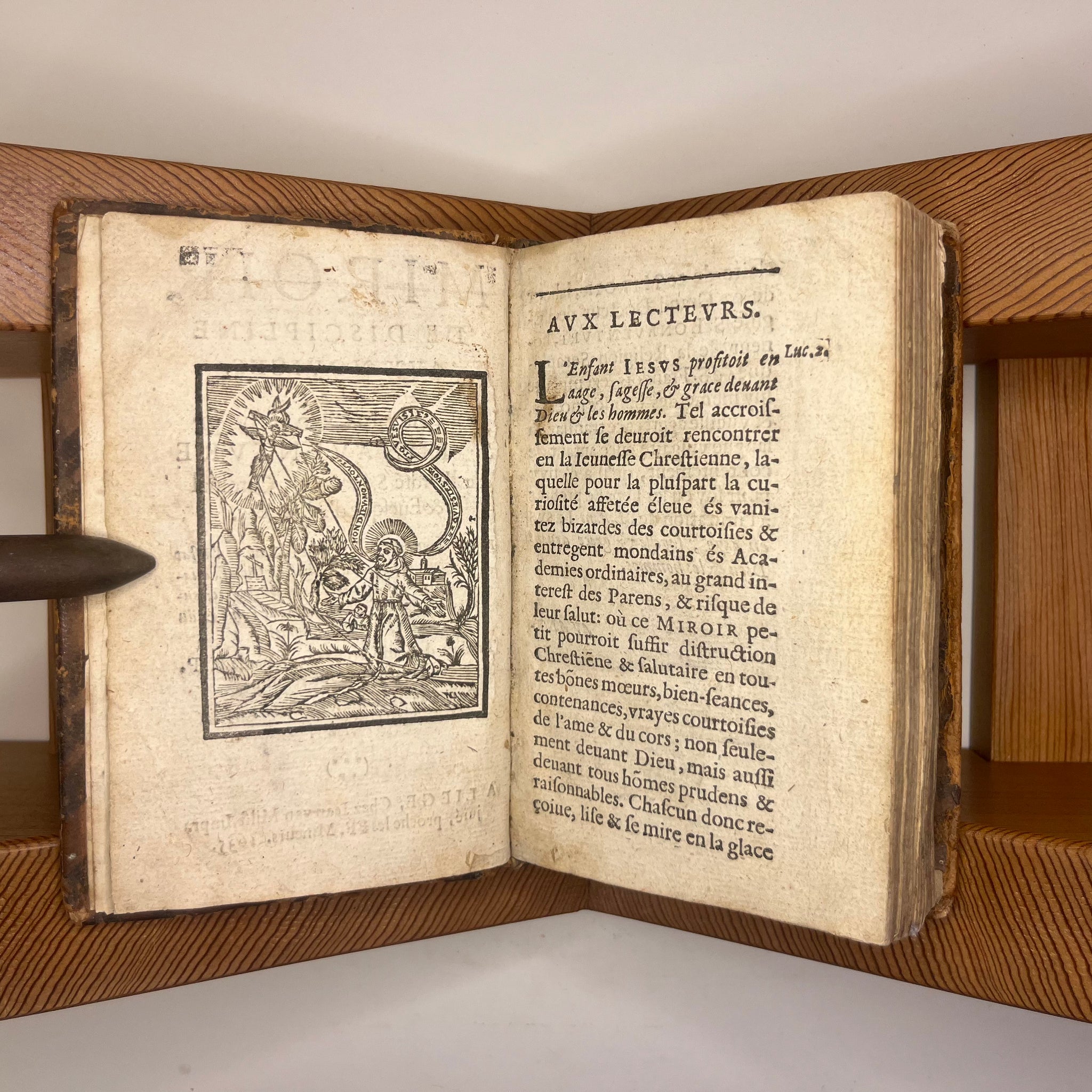 1635 Miroir De Discipline Aux Novices by St. Bonaventure