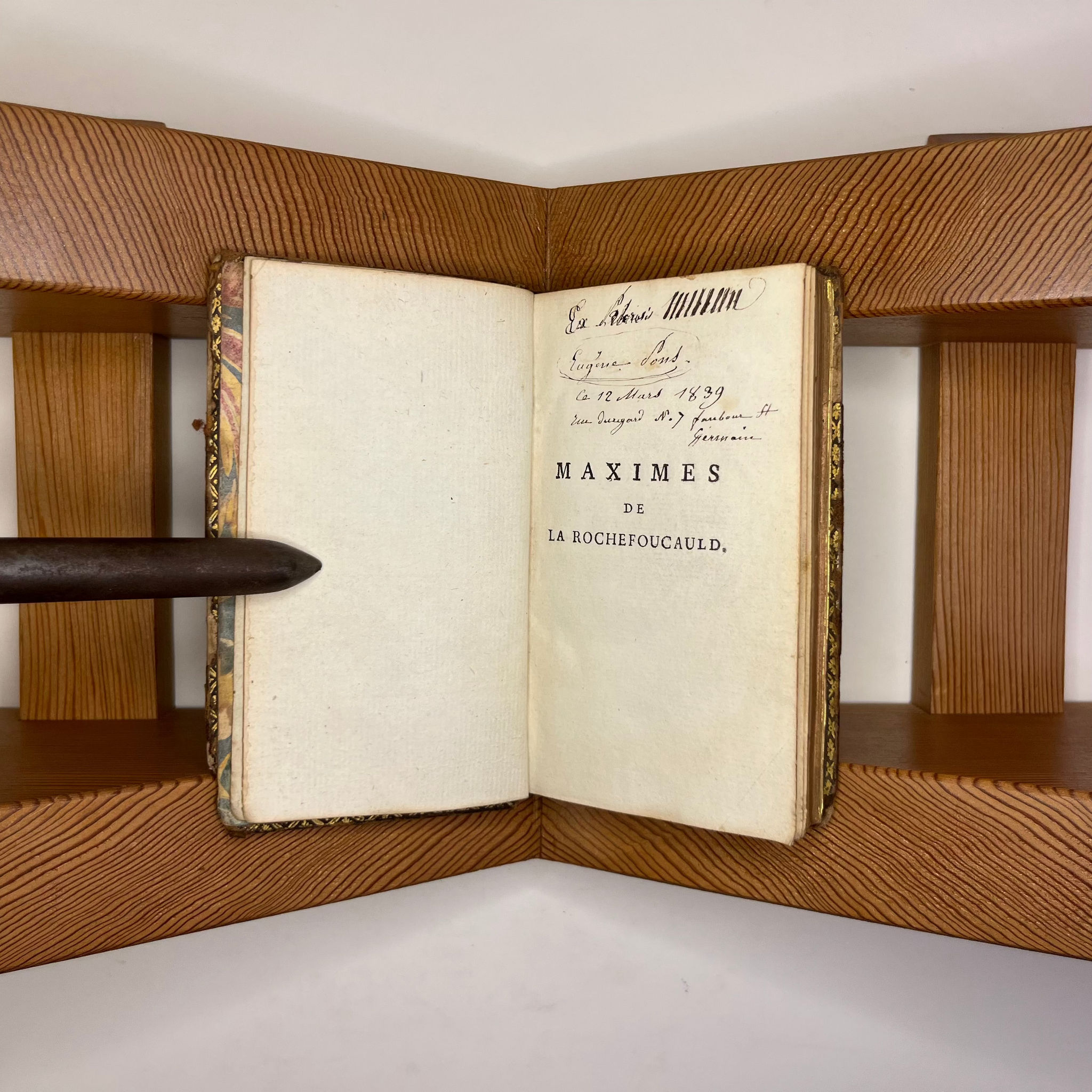 1784 Century Reflections And Morals of The Duke of La Rochefoucauld
