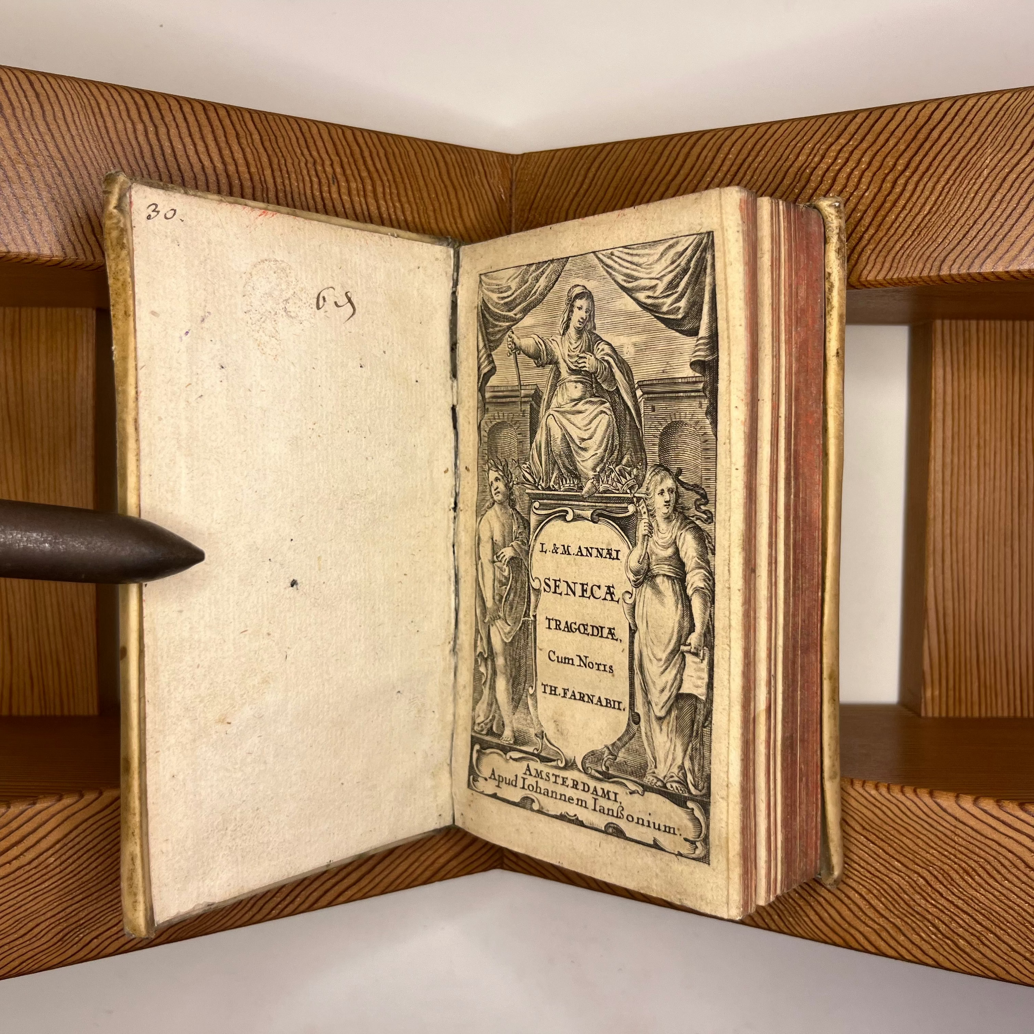 1713 Tragedy by Seneca Published by Amsterdam, Johannes Jansson