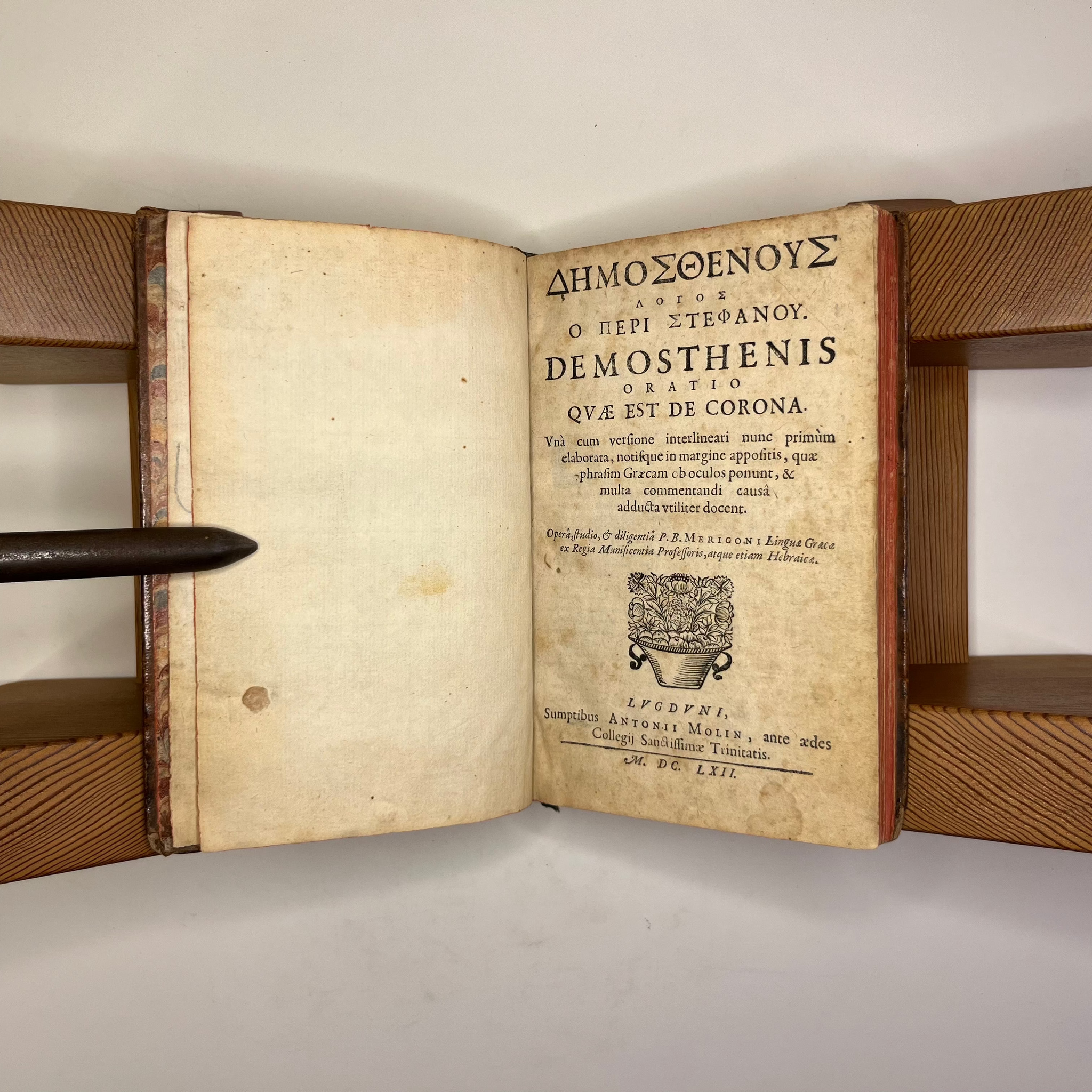 1662 On The Crown by Demosthenes prepared by P.B. Merigoni