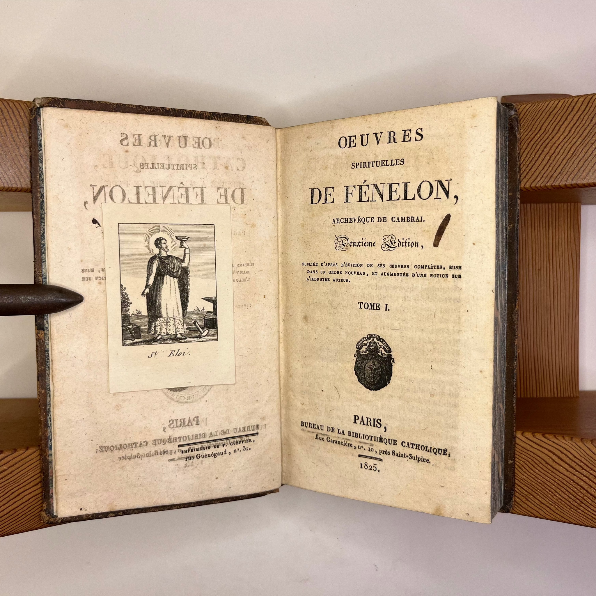 1825 Fénelon's Œuvres Complètes by François Fénelon Tomes I & II