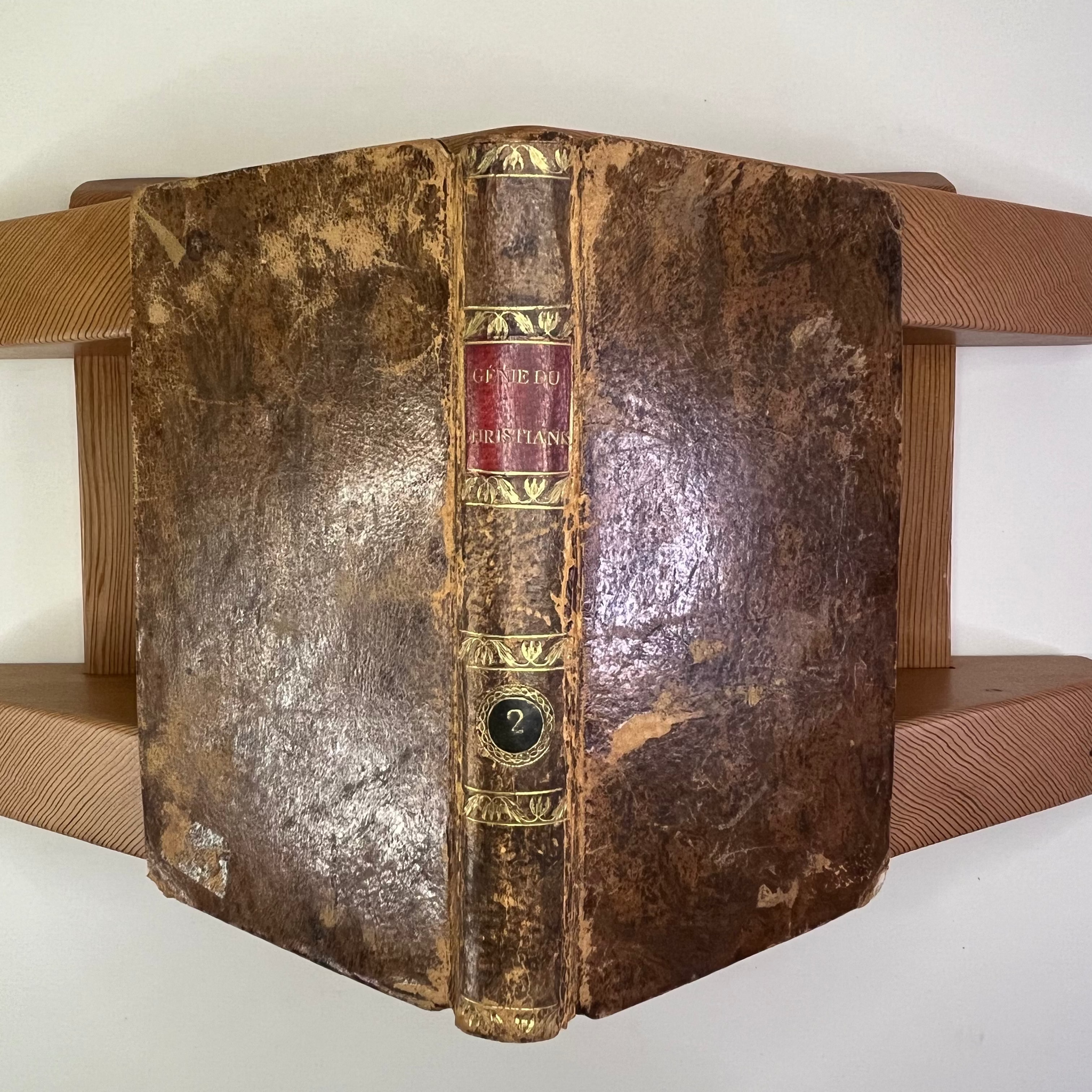 1808 The Genius Of Christianity Tomes I & II by François-Auguste Chateaubriand