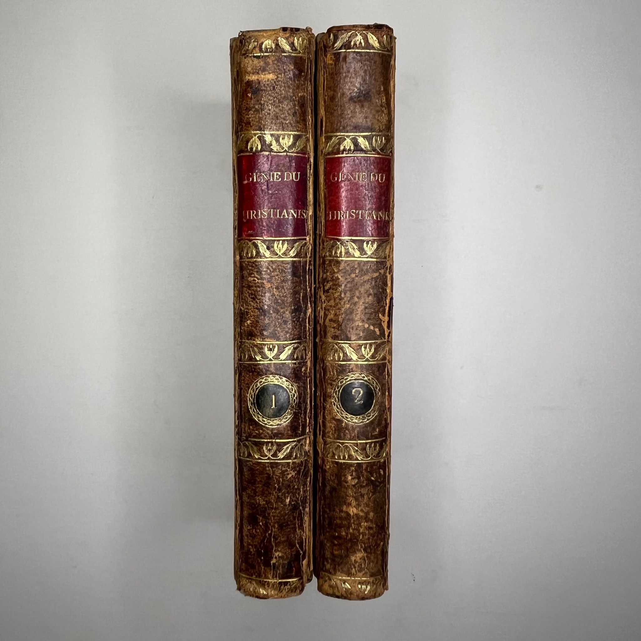 1808 The Genius Of Christianity Tomes I & II by François-Auguste Chateaubriand