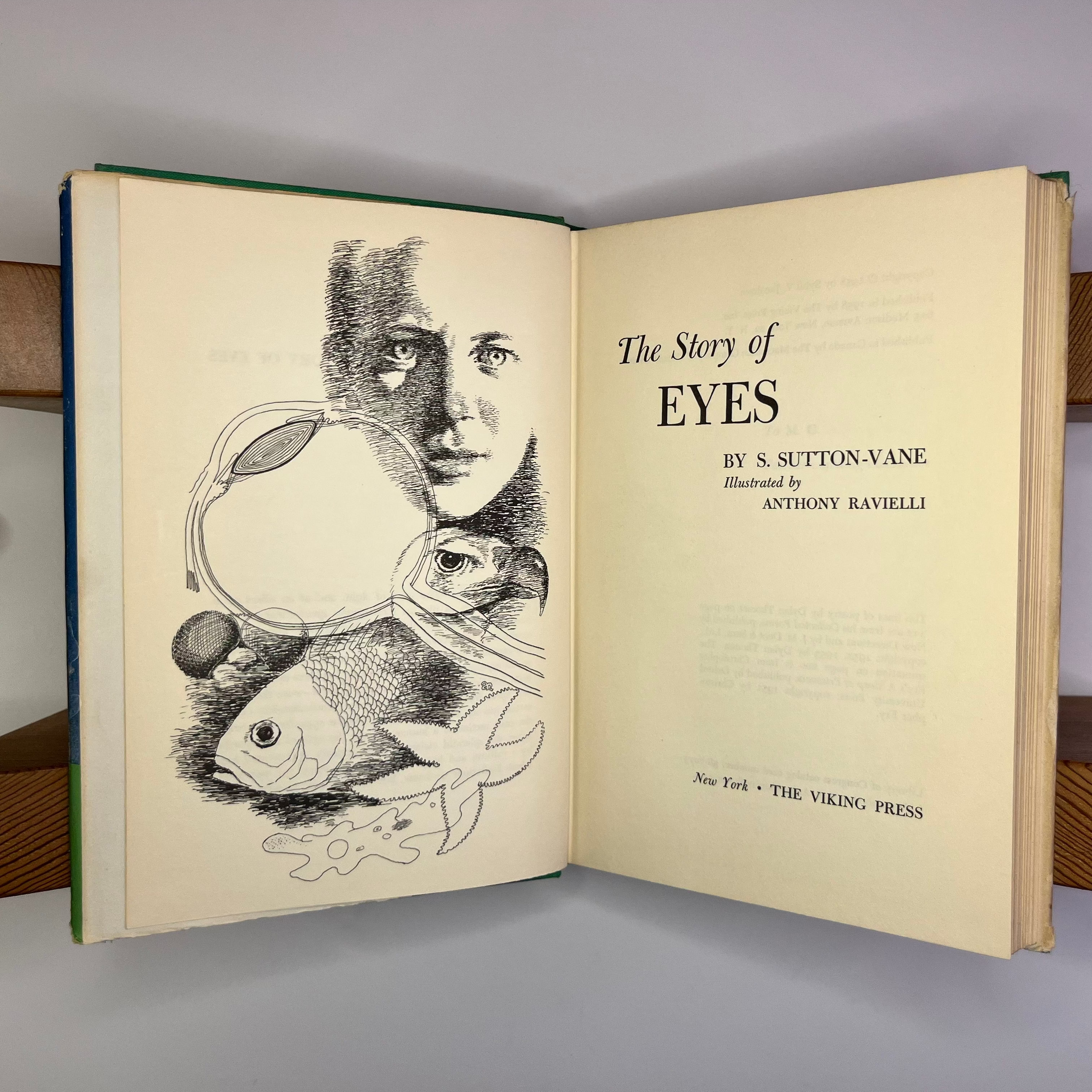 1958 The Story Of Eyes by S. Sutton. Vane