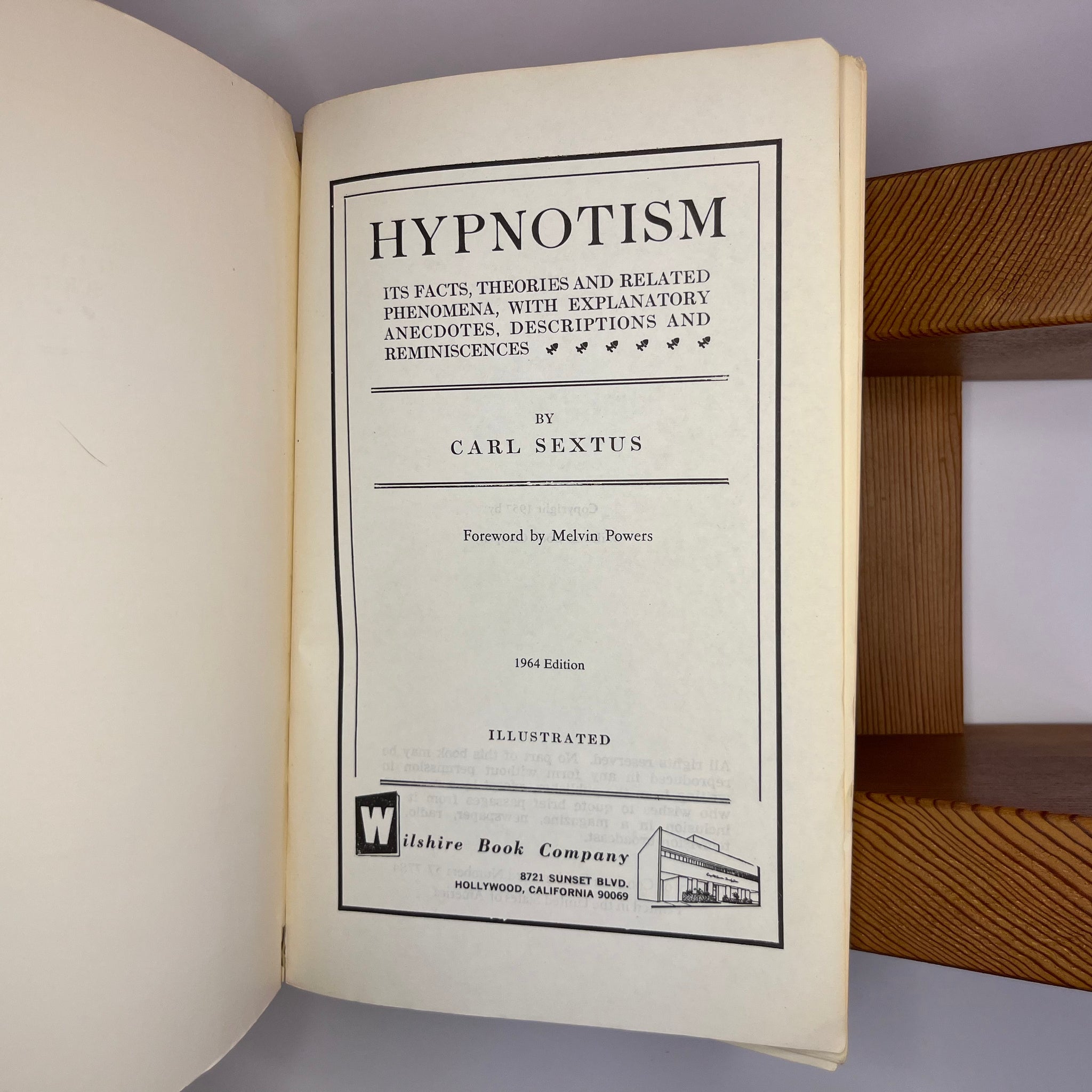 1957 Hypnotism by Carl Sextus