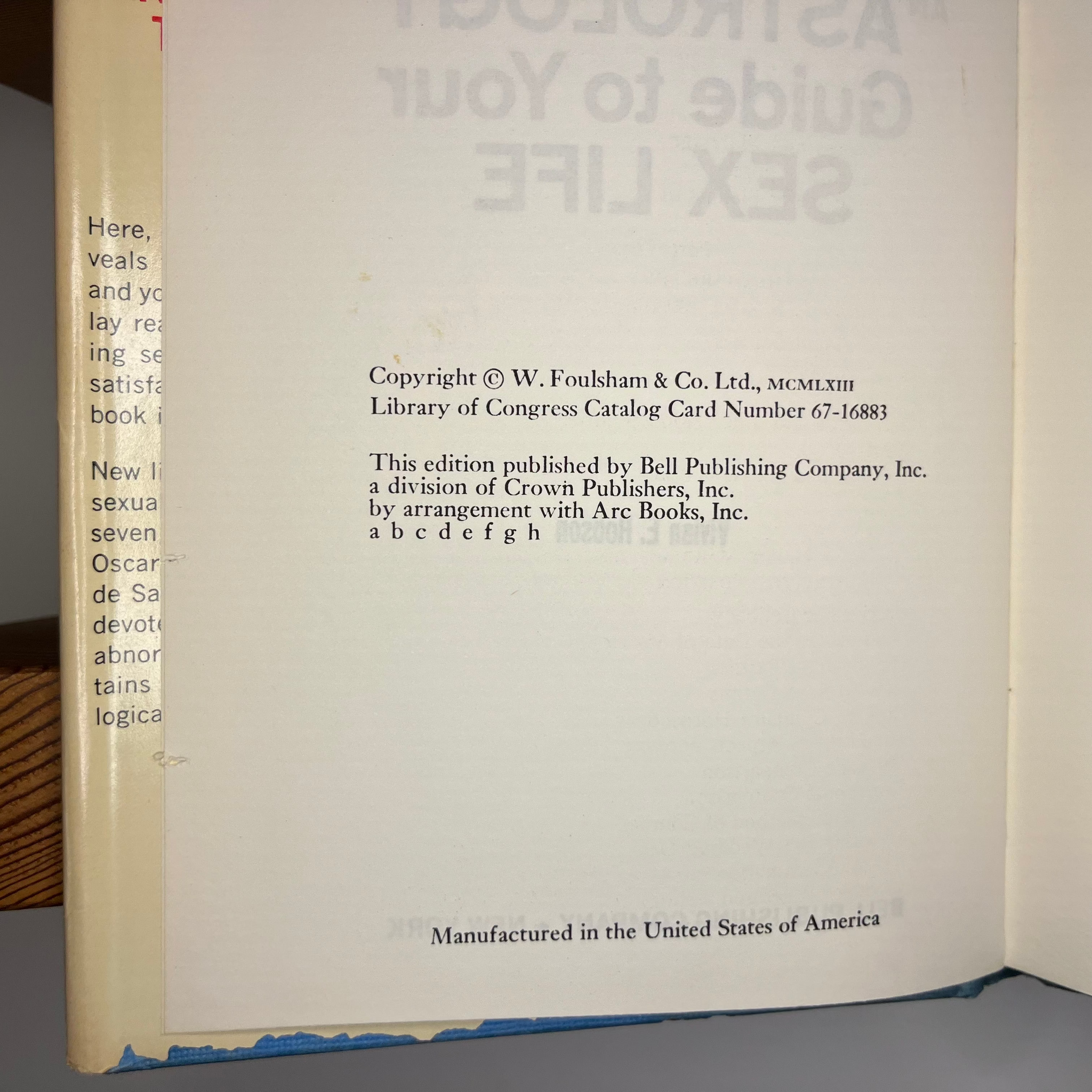 1963 An Astrology Guide To Your Sex Life by Vivian E. Robson