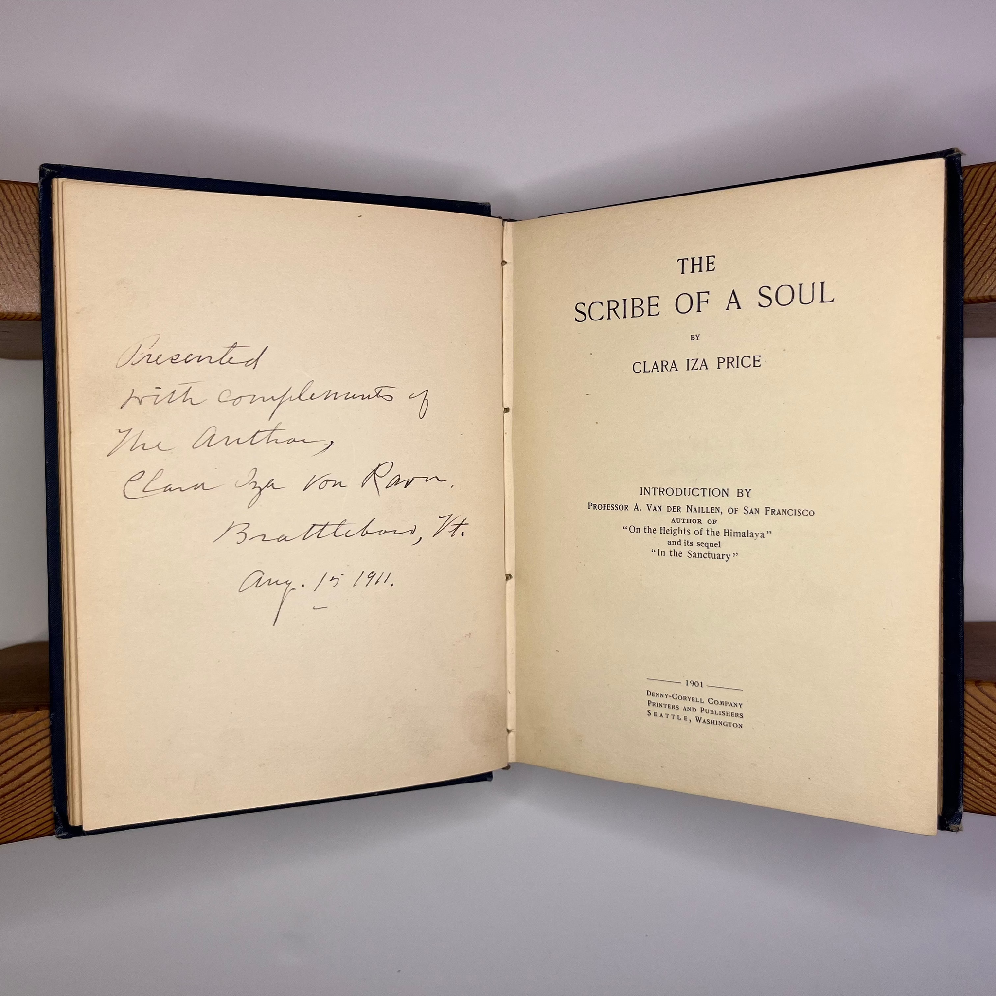 1901 The Scribe Of A Soul by Clara Iza Price