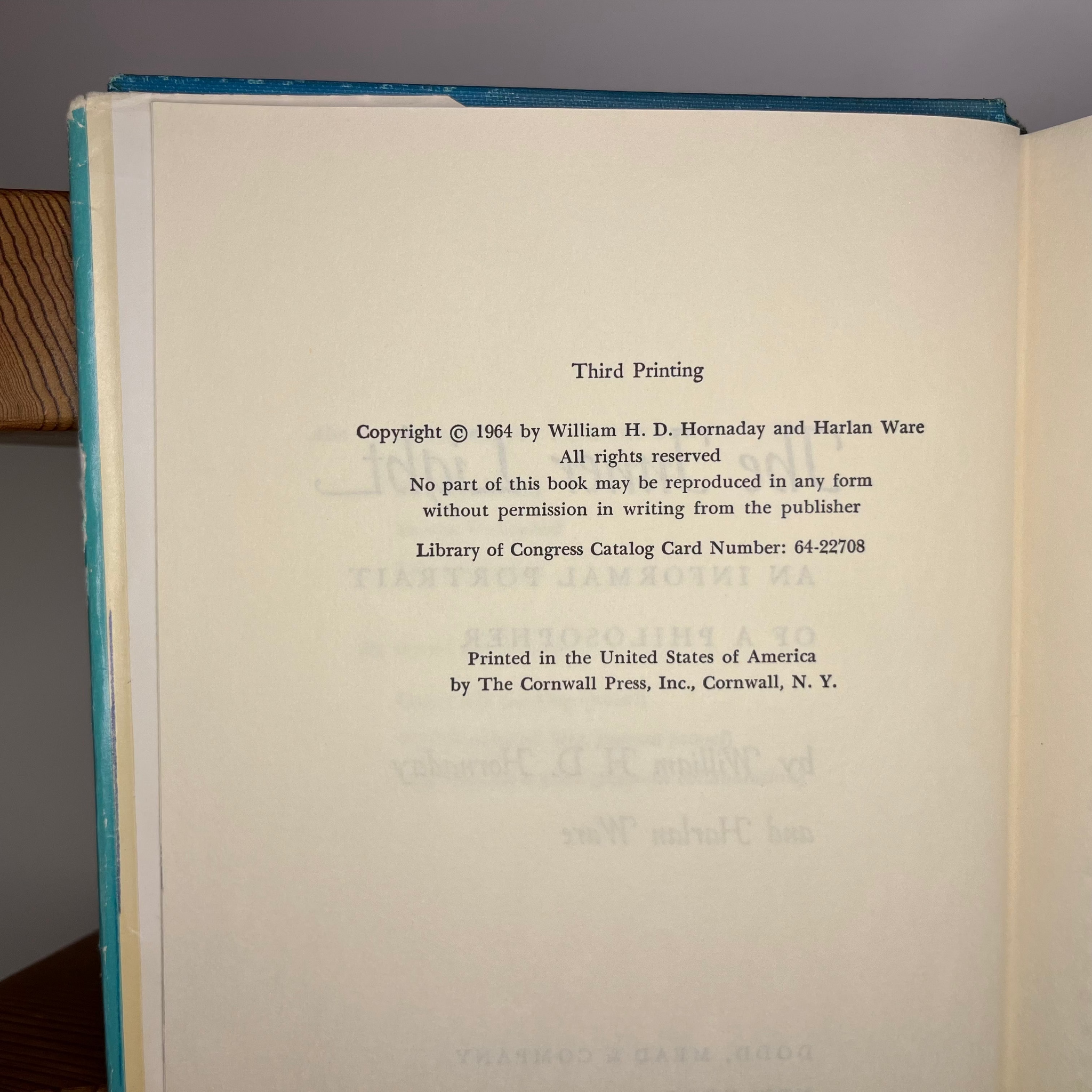 1964 The Inner Light by William H.D. Hornaday and Harlan Ware