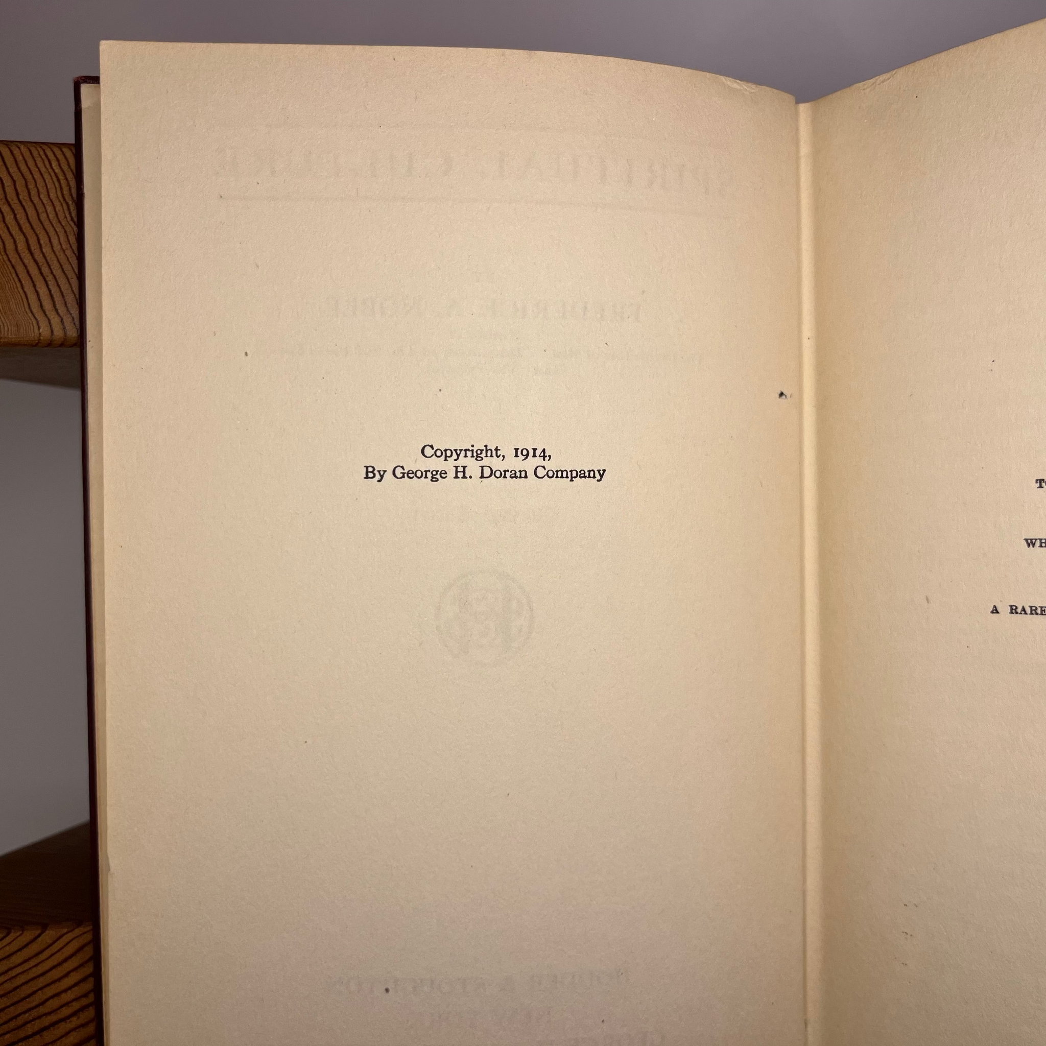 1914 Spiritual Culture by Frederick A. Noble