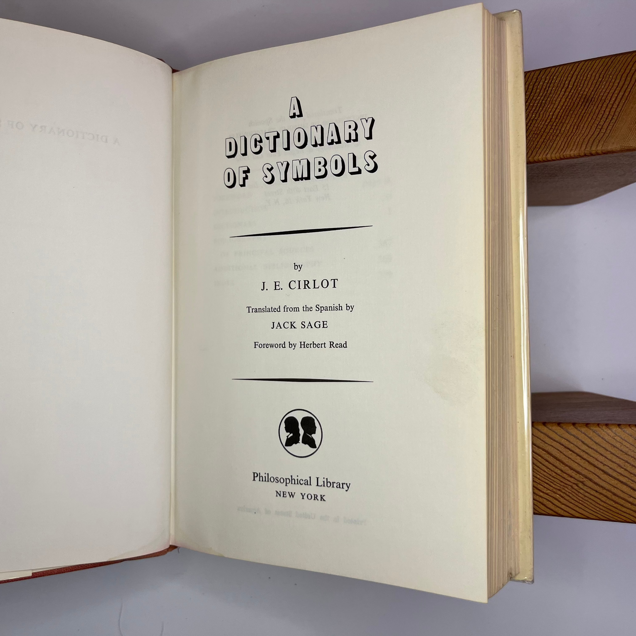 1962 A Dictionary Of Symbols by J.E. Cirlot