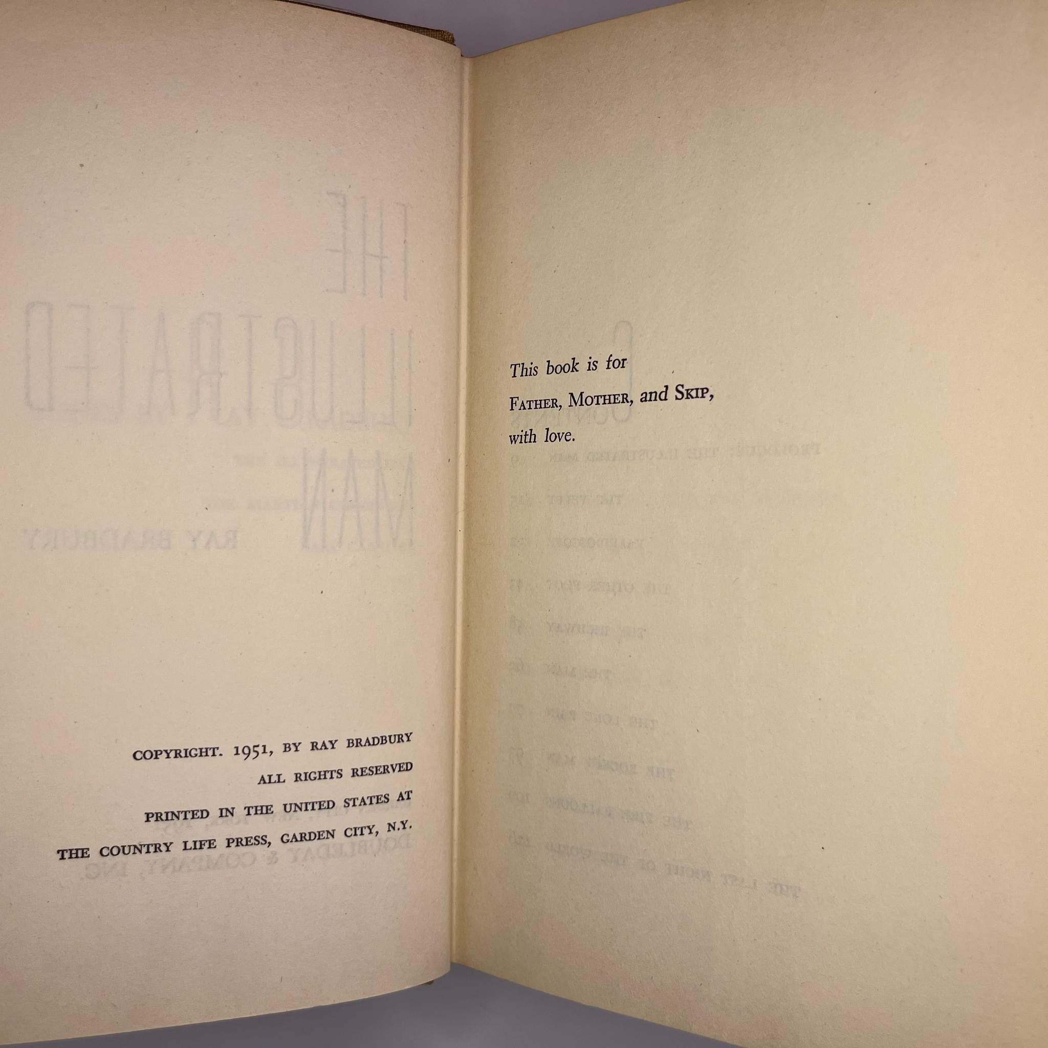 1951 The Illustrated Man by Ray Bradbury First Edition Signed