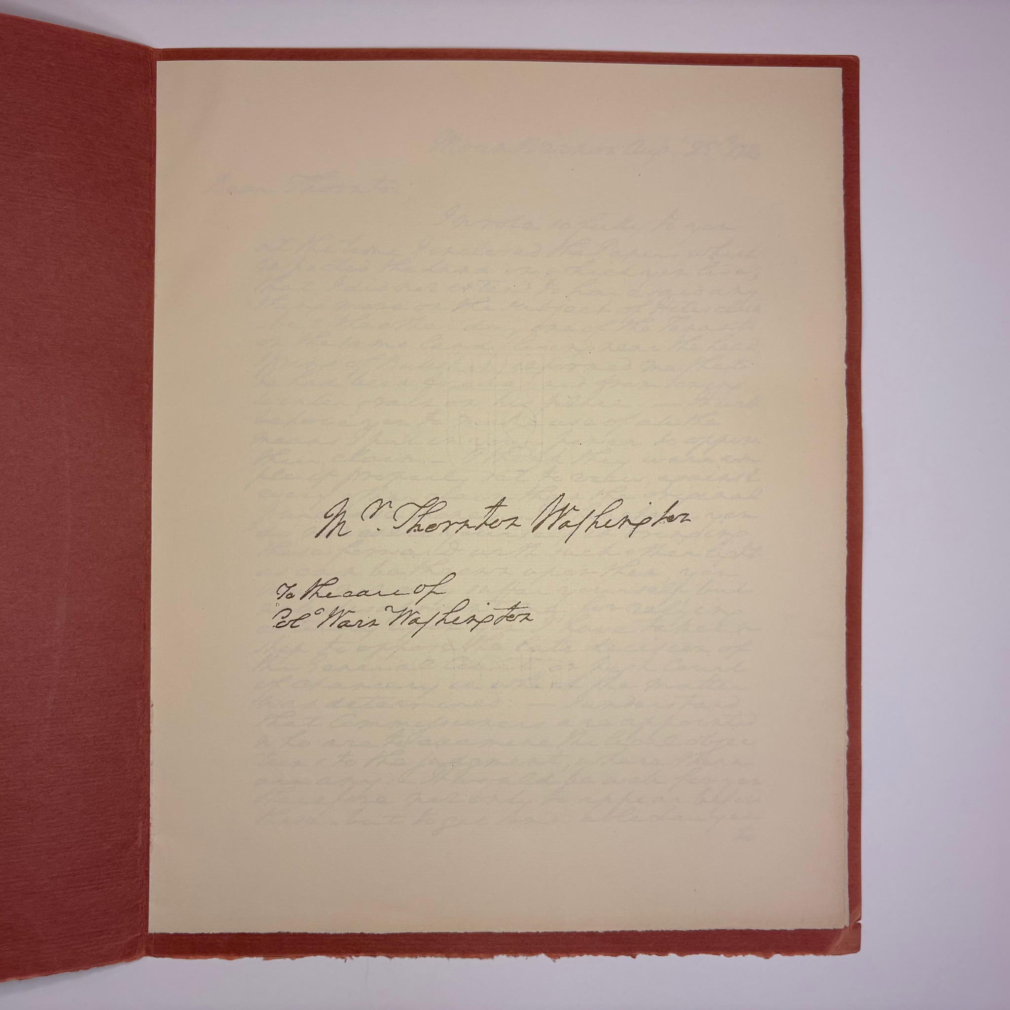 1956 Bohemian Grove George Washington Keepsake