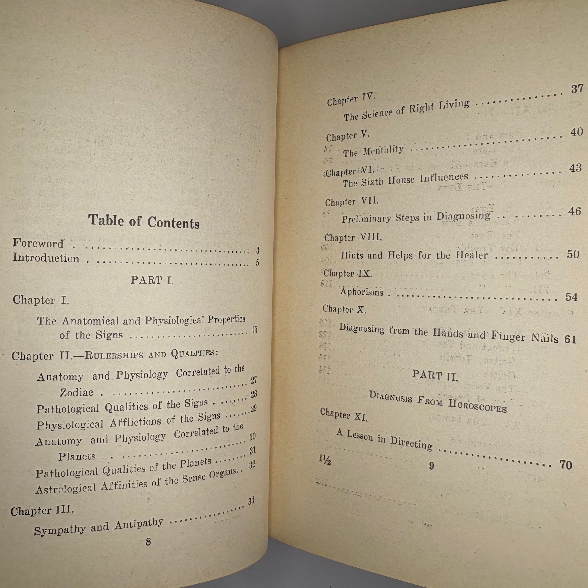 1929 Rosicrucian Order Astro Diagnosis A Guide To Healing