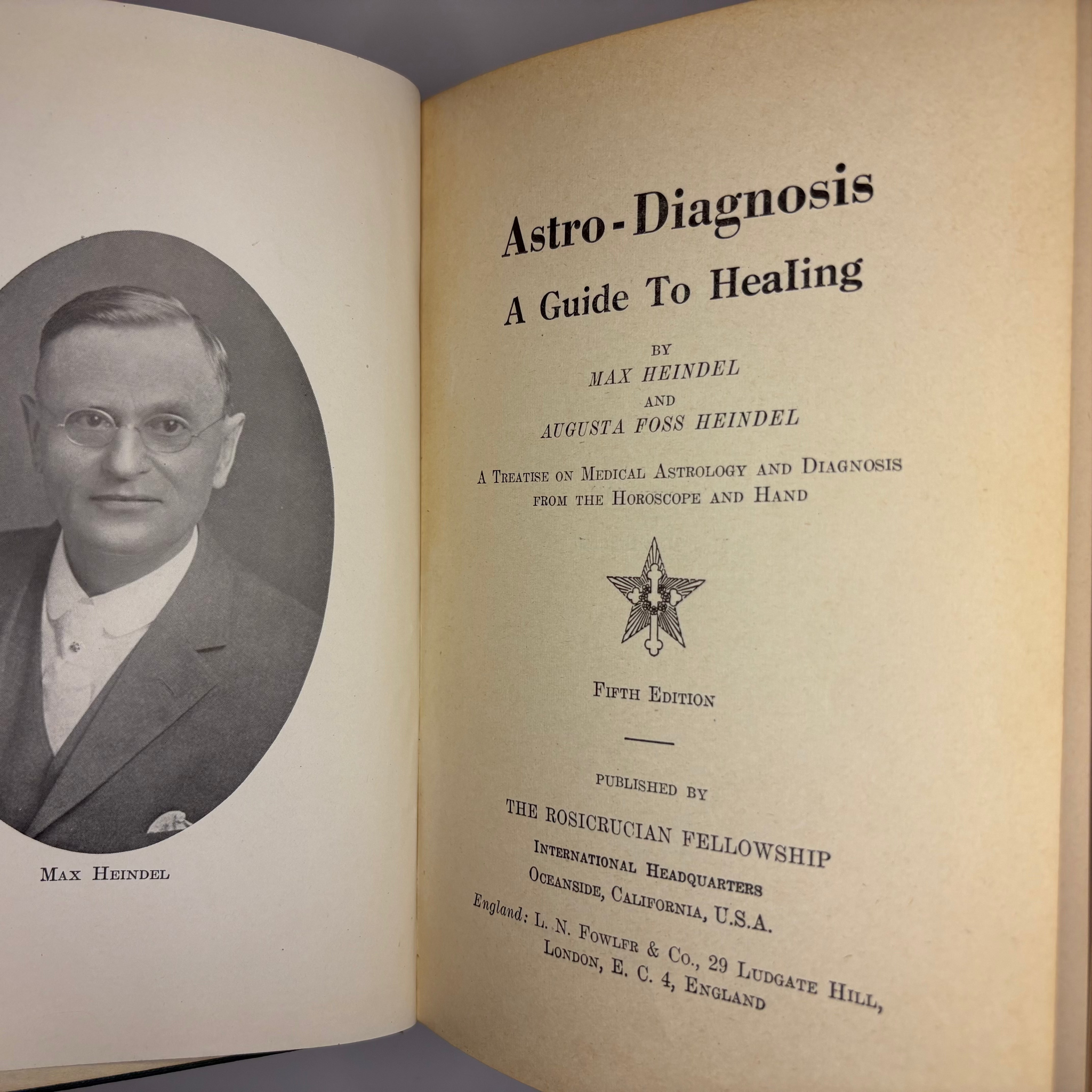 1929 Rosicrucian Order Astro Diagnosis A Guide To Healing