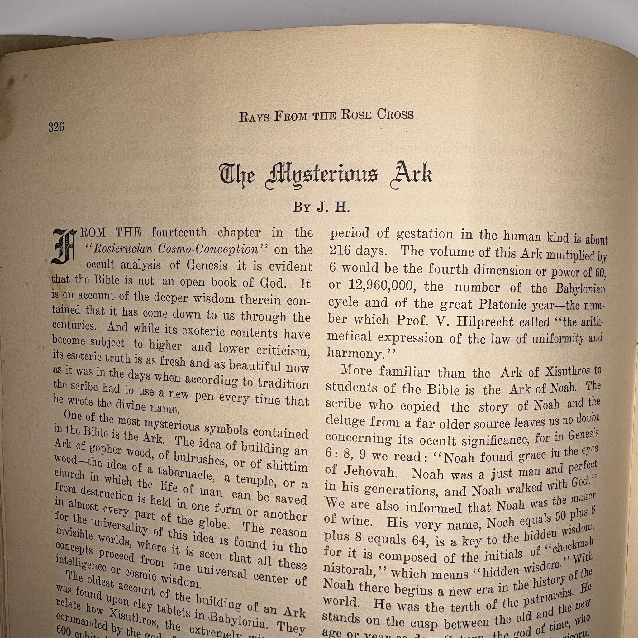 1923 Rosicrucian Order Magazine Of Mystic Light: Rays From The Rose Cross