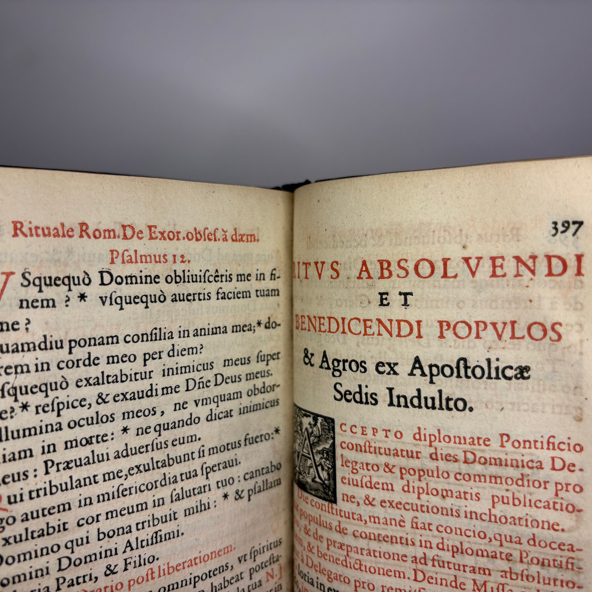 1669 Rituale Romanum [Exorcism, penance, extreme unction manual.]