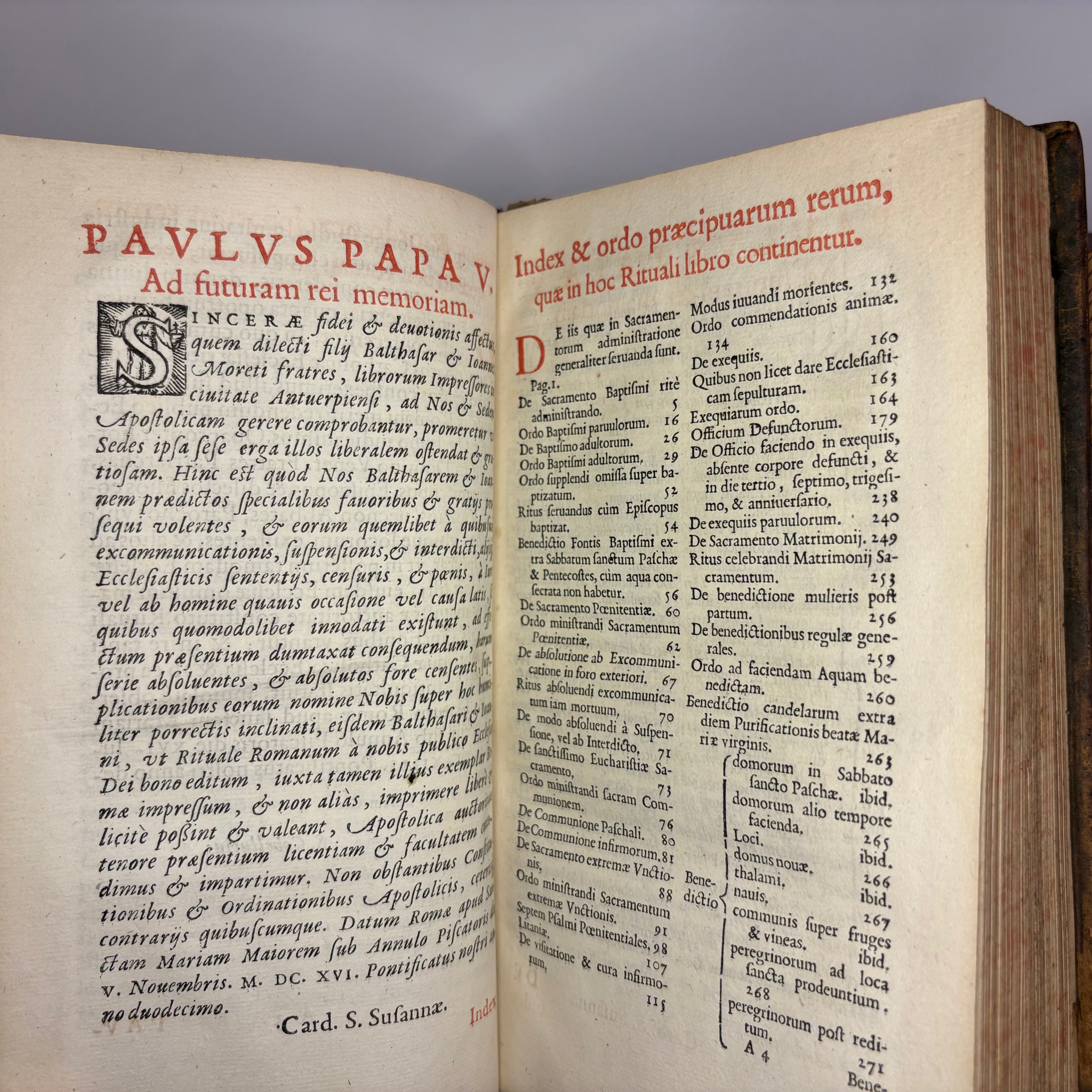 1669 Rituale Romanum [Exorcism, penance, extreme unction manual.]