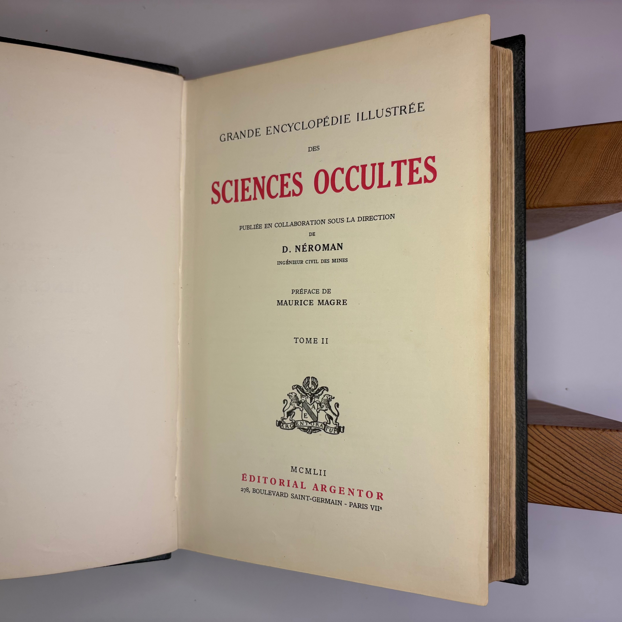 1952 Sciences et Occultes tomes I & II by D. Nepoman
