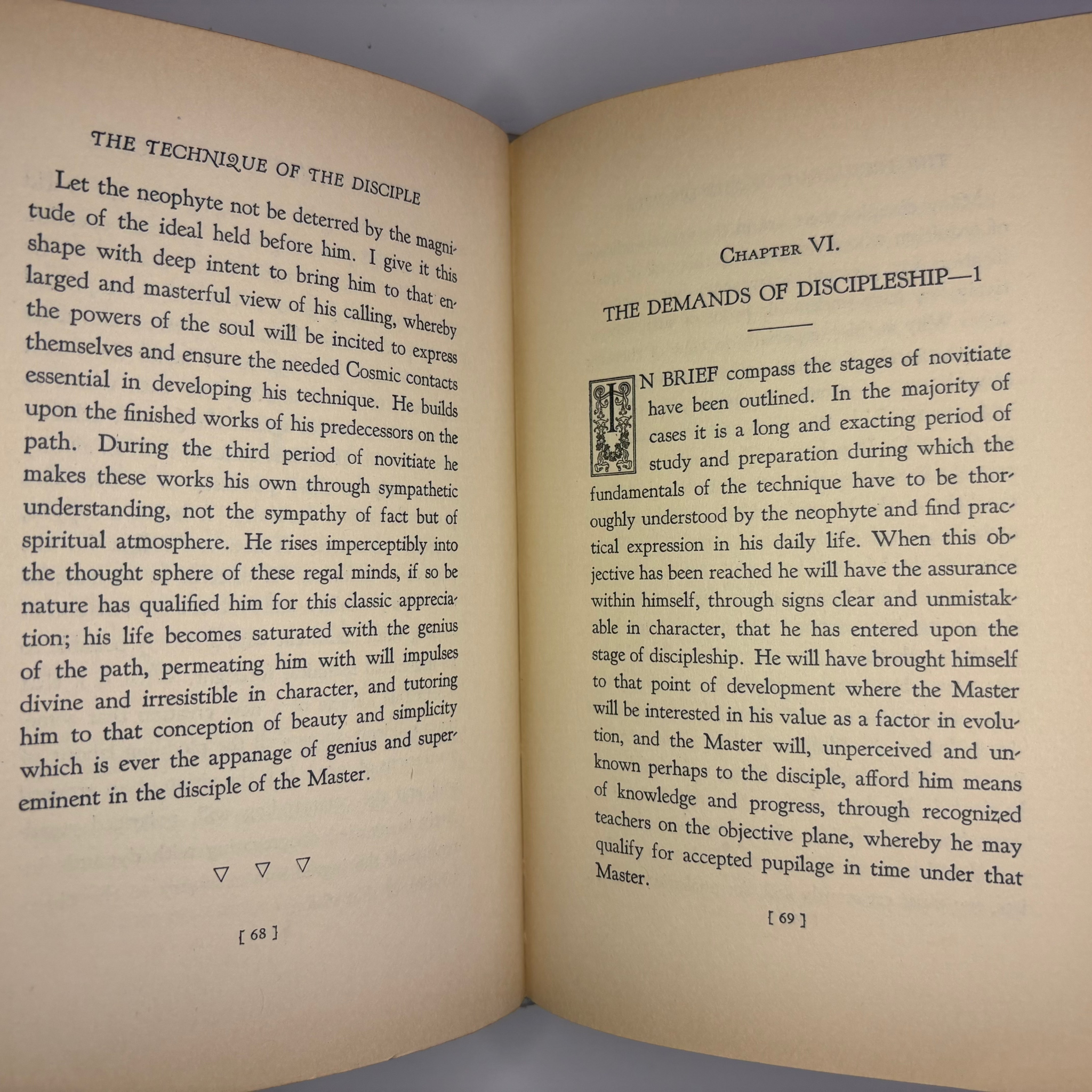 1935 The Technique of The Disciple by Raymond Andrea F.R.C.