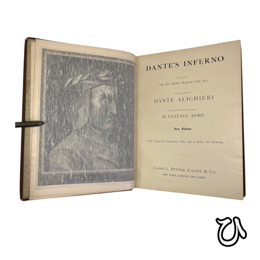 1880 Dante’s Paradise, Purgatory, and Inferno set Illustrated by Gustave Doré Cassell Publishing Co.