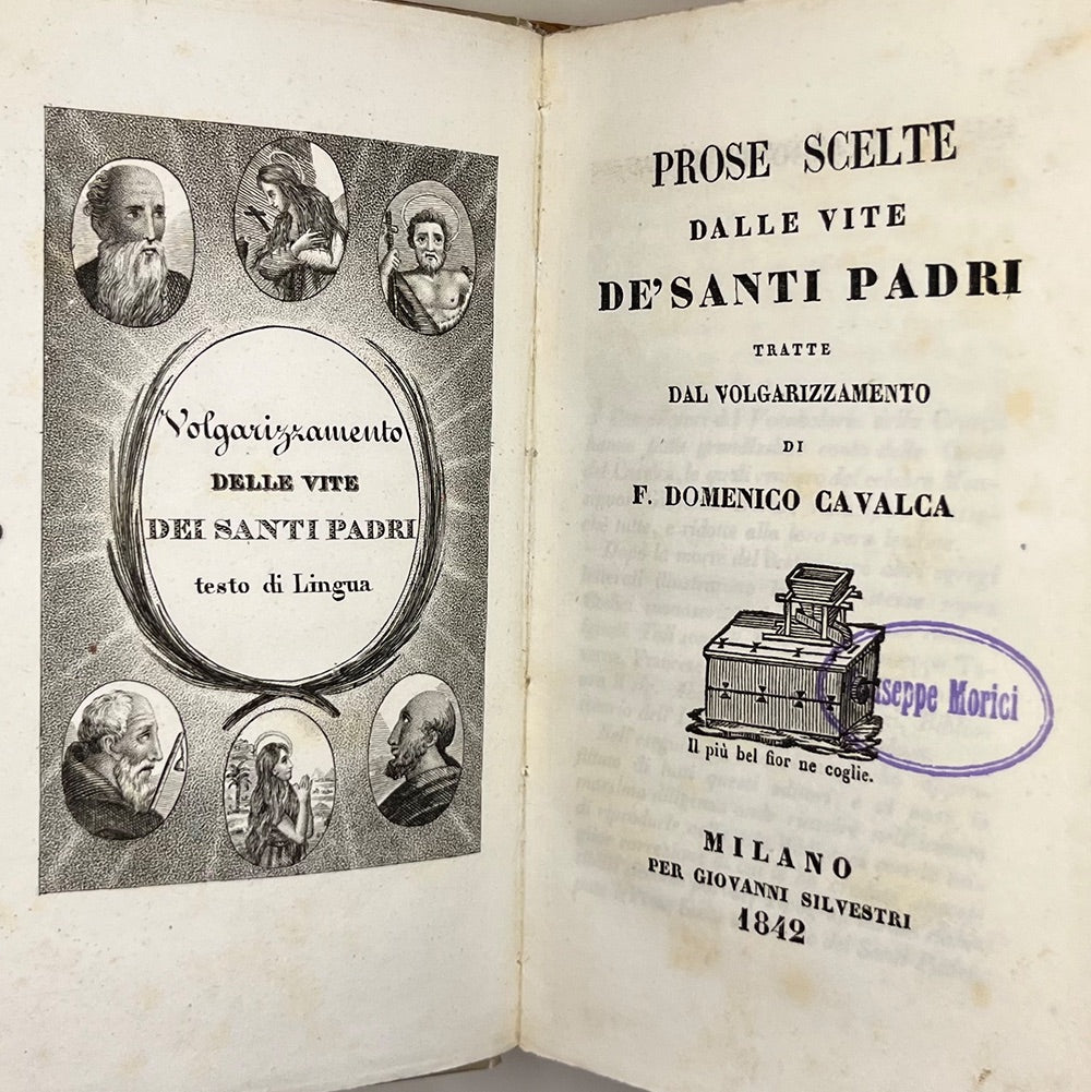1842 Prose scelte dalle vite de'Santi Padri tratte dal volgarizzamento di F. Domenico Cavalca