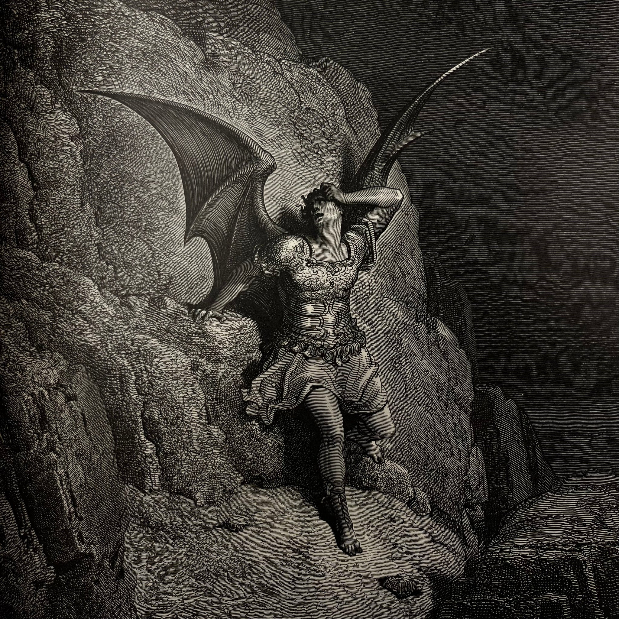 1880 Milton's Paradise Lost Illustrated by Gustave Doré Cassell, Petter, Gaplin & Co. Binding