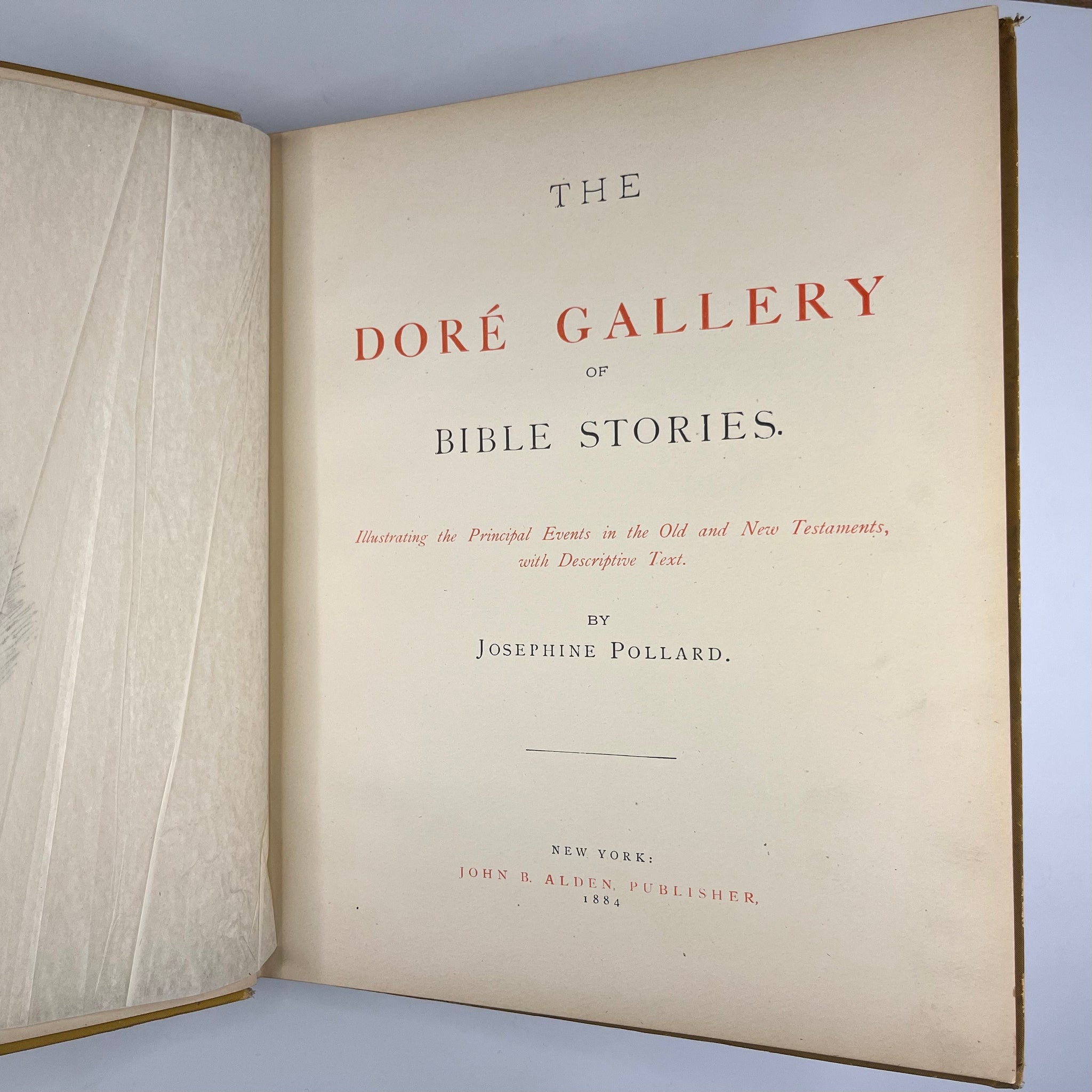 1884 Bible Stories Illustrated By Gustave John B. Alden Binding