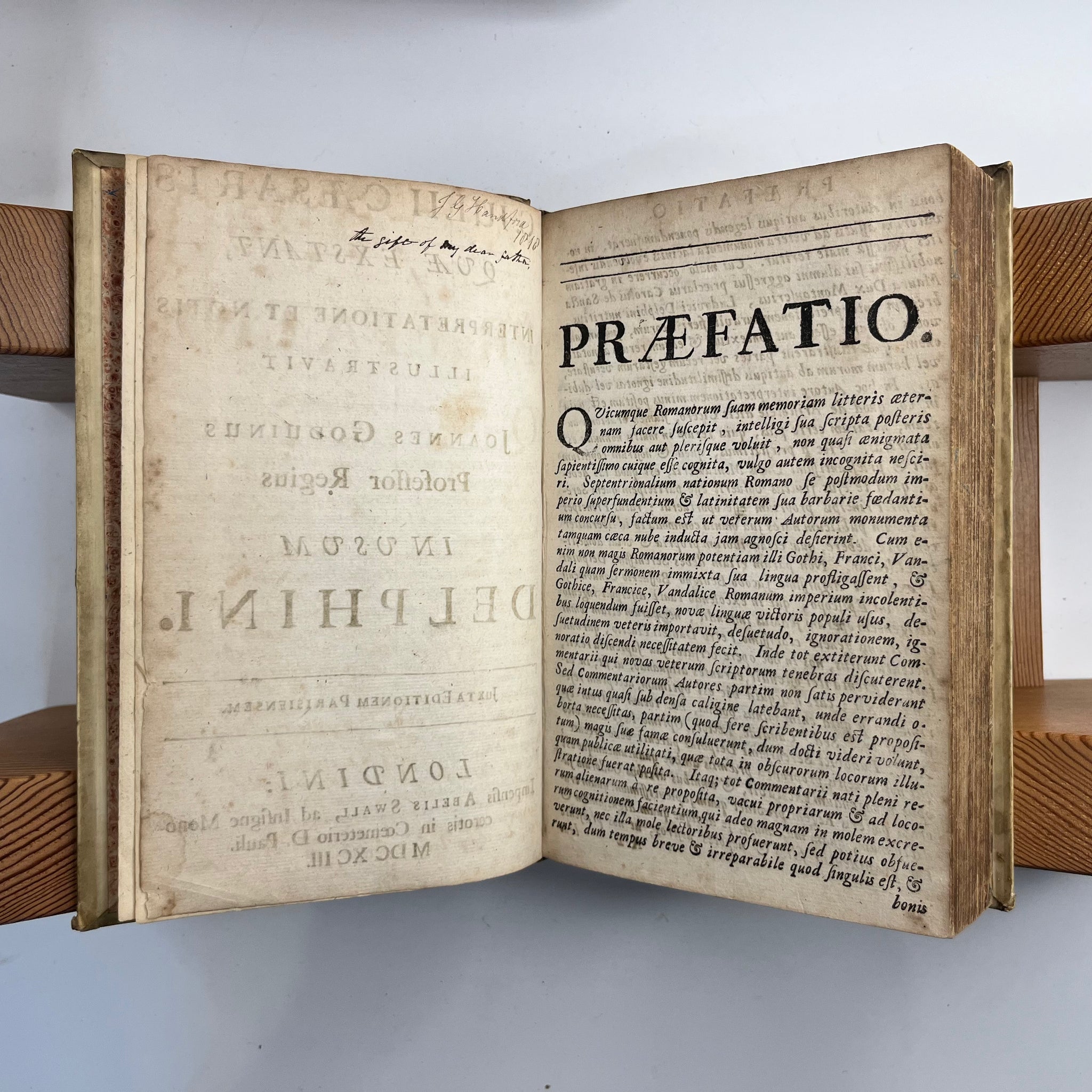 1693 The Works of Julius Caesar with folding maps