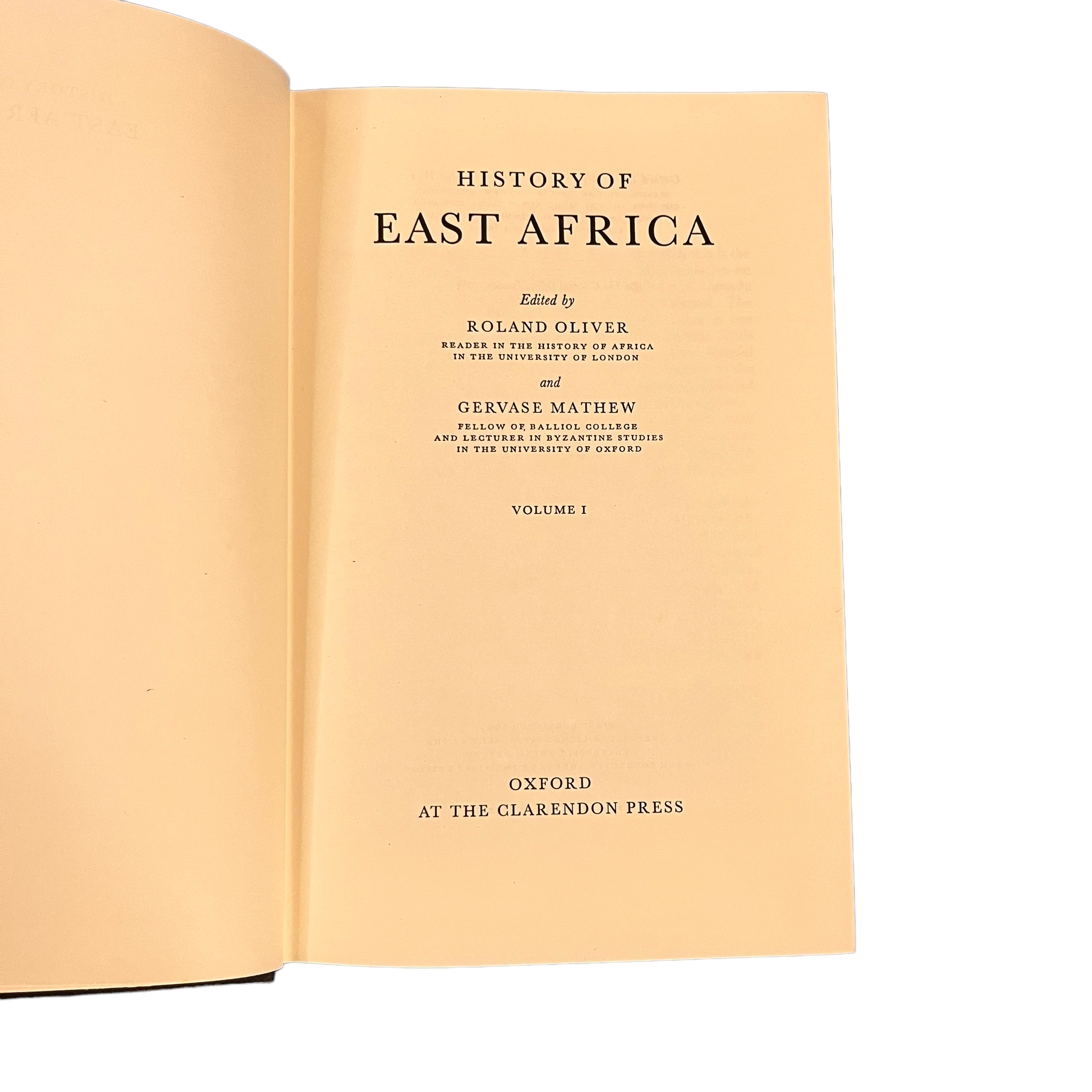 1963 History of East Africa by — Volume I & II