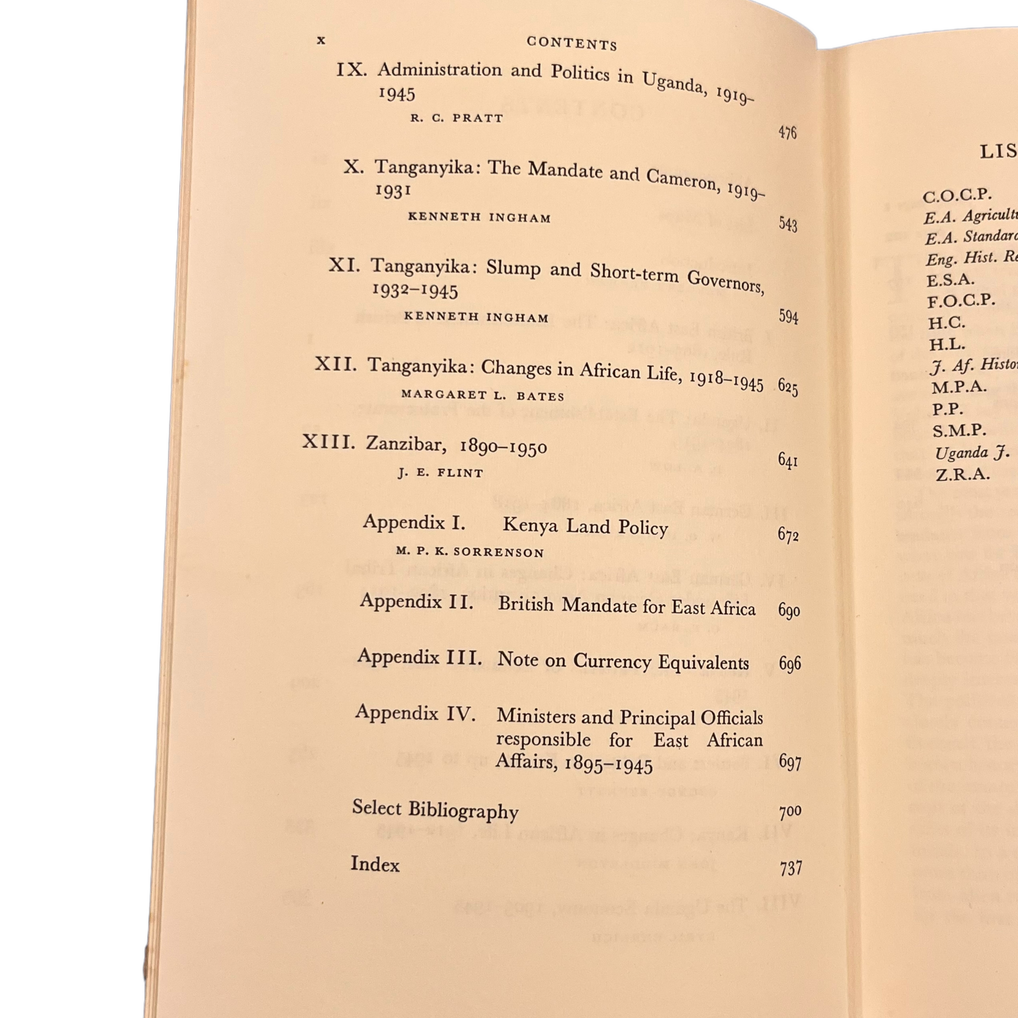 1963 History of East Africa by — Volume I & II